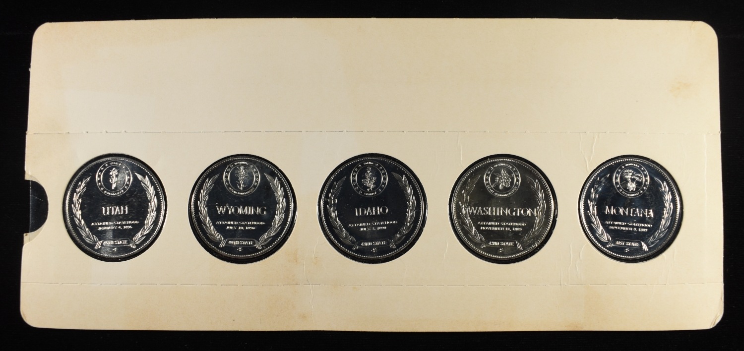 FRANKLIN MINT STATES OF UNION SERIES SILVER PROOFS