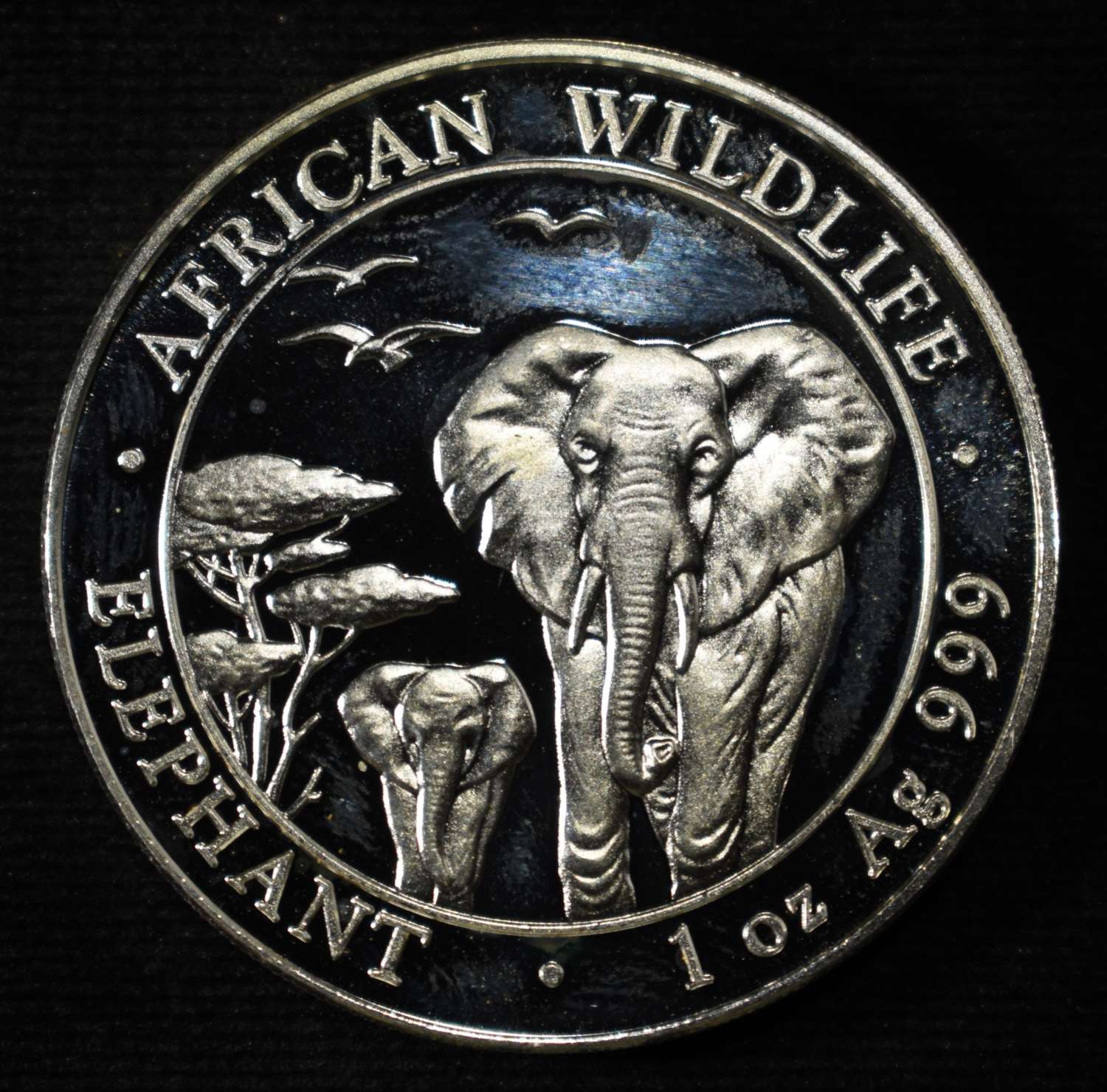 ELEPHANT 1 OZ .999 SILVER ROUND