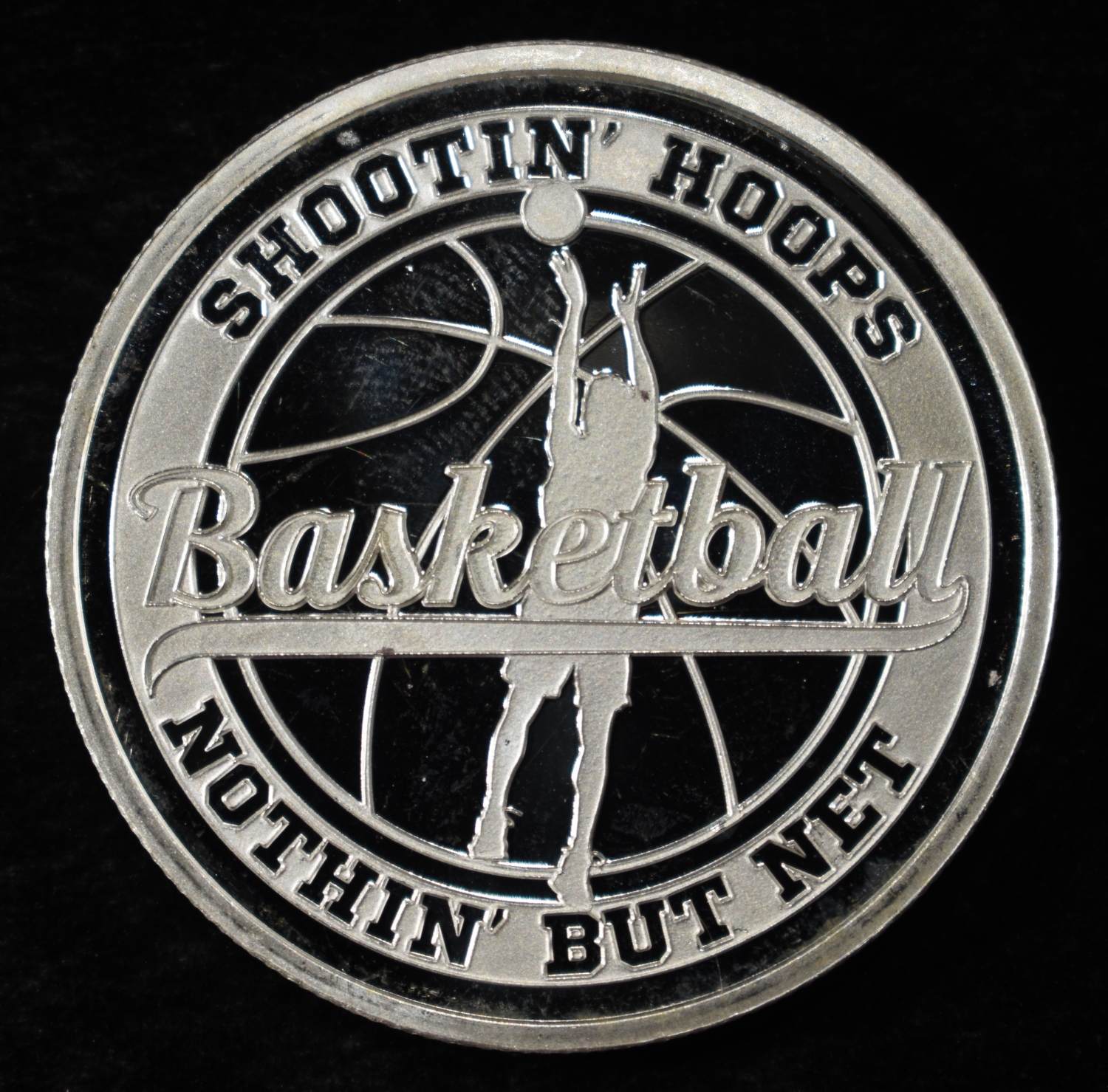 BASKETBALL 1 OZ .999 SILVER ROUND