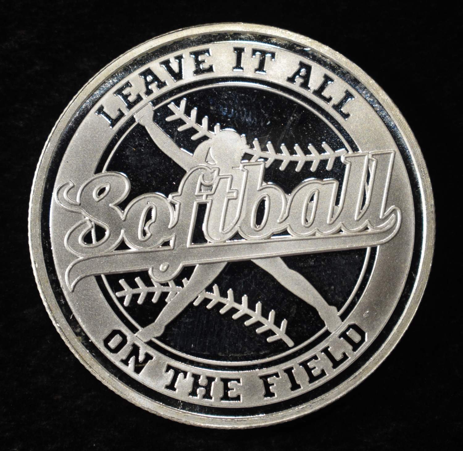 SOFTBALL 1 OZ .999 SILVER ROUND