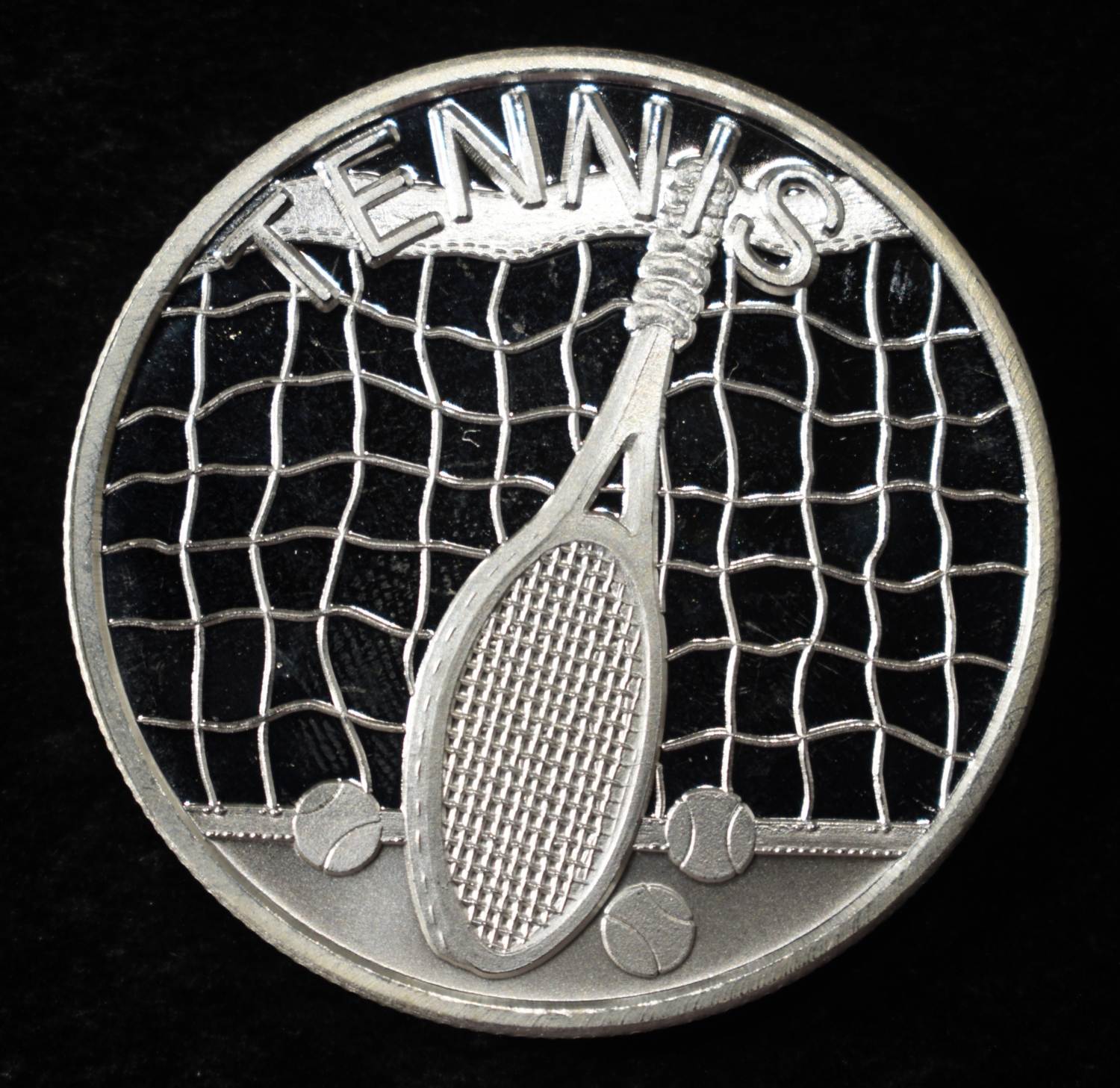 TENNIS 1 OZ .999 SILVER ROUND