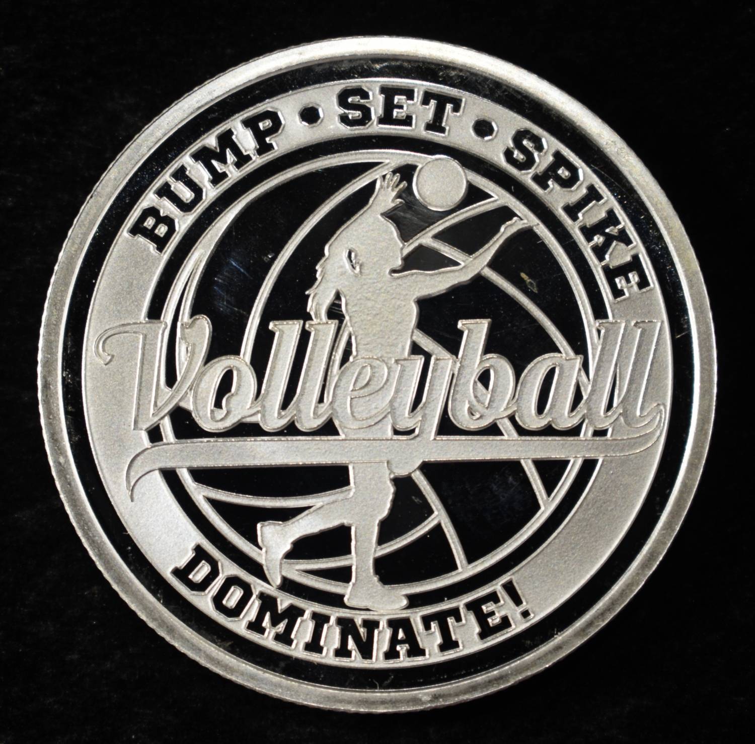 VOLLEYBALL 1 OZ .999 SILVER ROUND