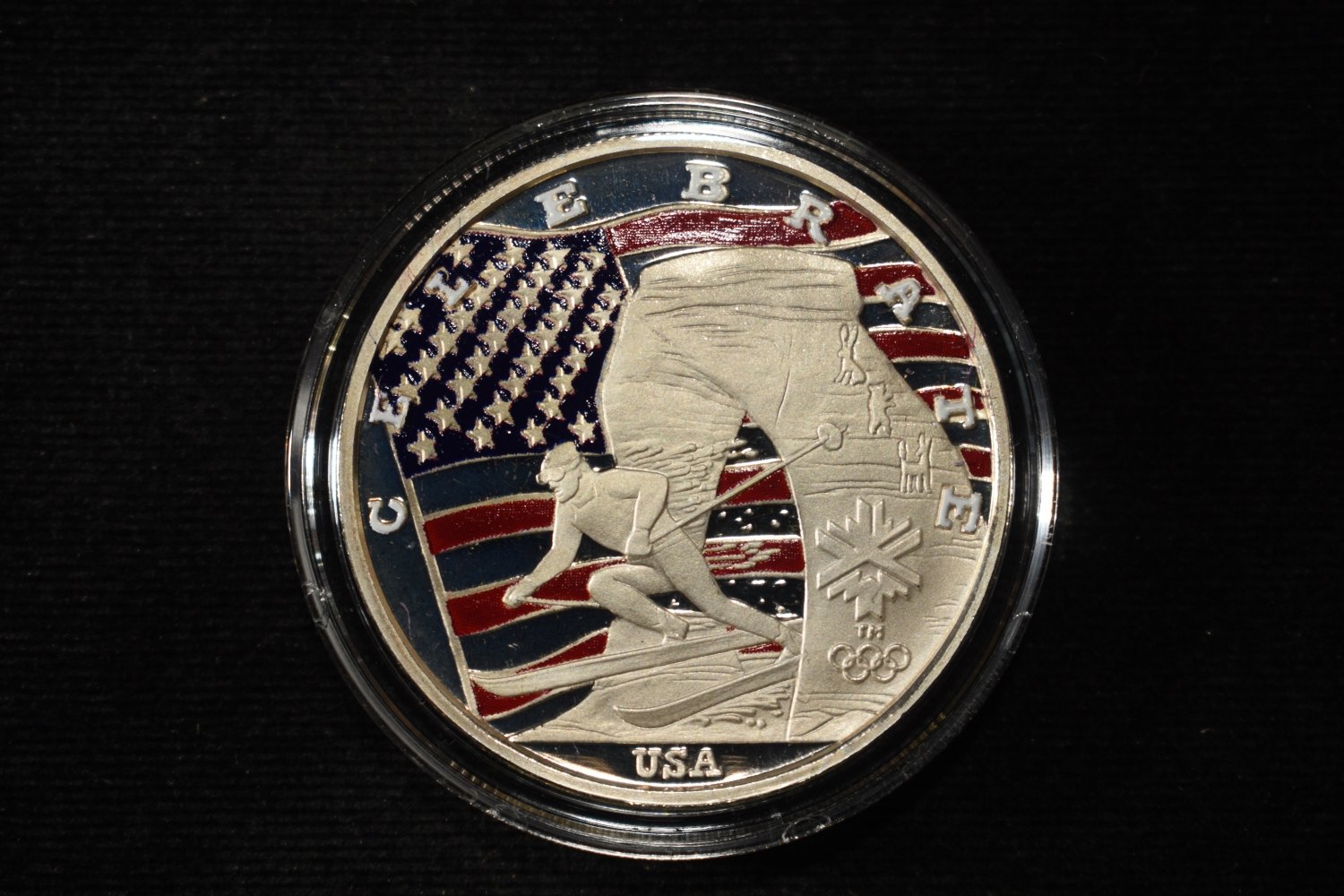 SALTLAKE WINTER GAMES 1 OZ .999 SILVER ROUND