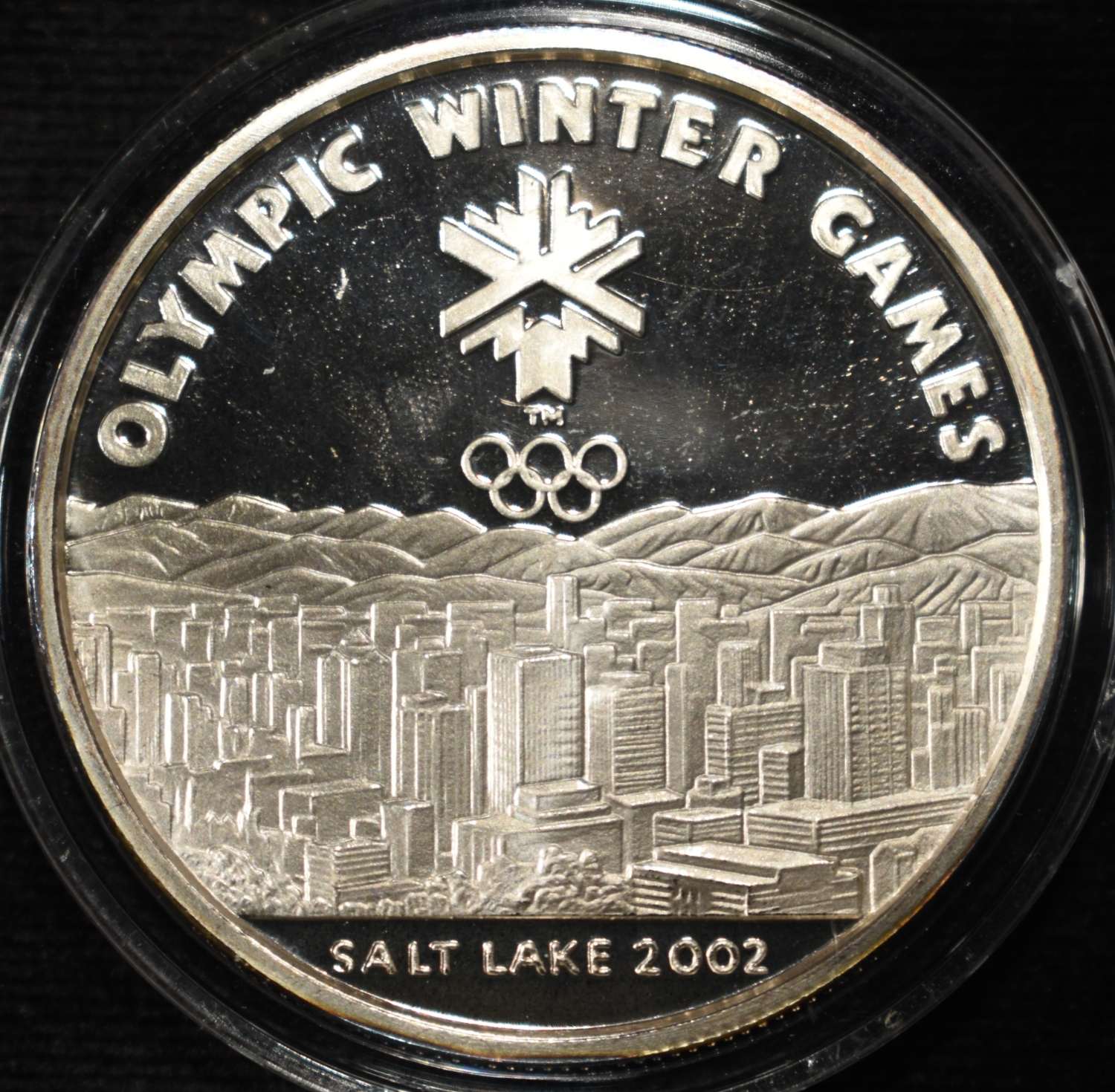 SALTLAKE WINTER GAMES 1 OZ .999 SILVER ROUND