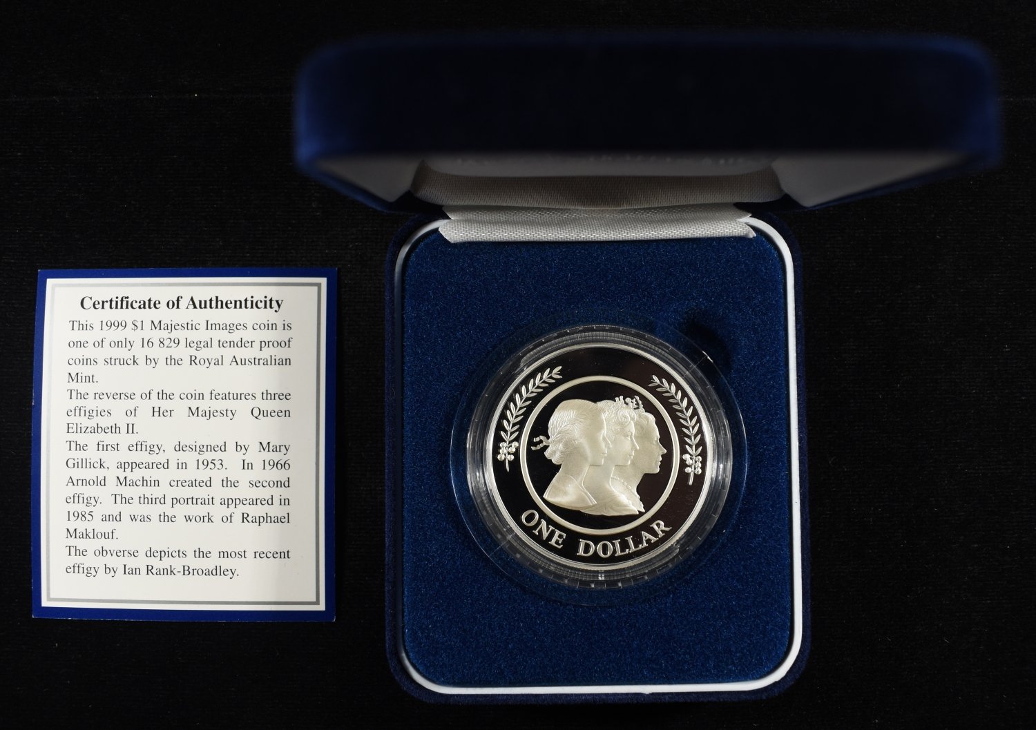1999 $1 MAJESTIC IMAGES .999 SILVER PROOF COIN