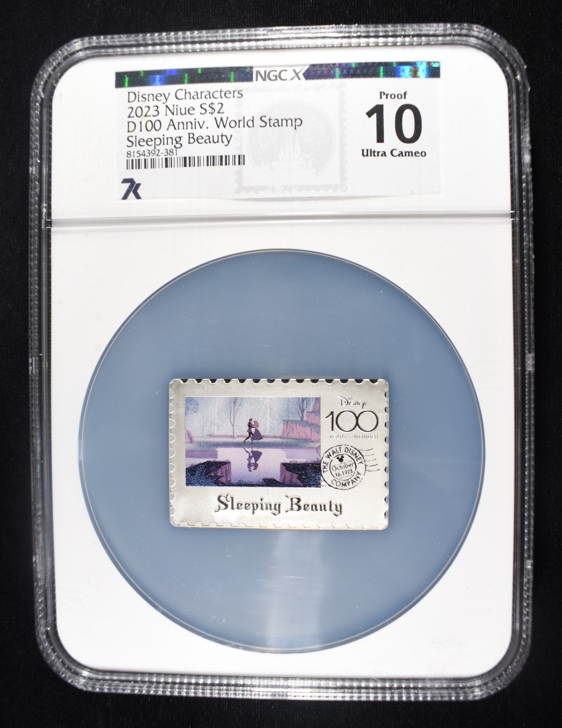 2023 NIUE SLEEPING BEAUTY $2 SILVER STAMP