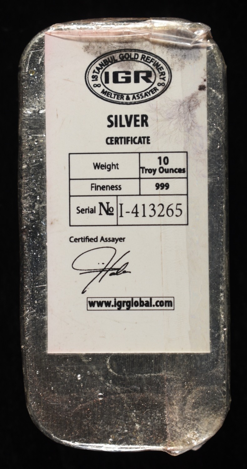 IGR 10 OZ .999 SILVER BAR
