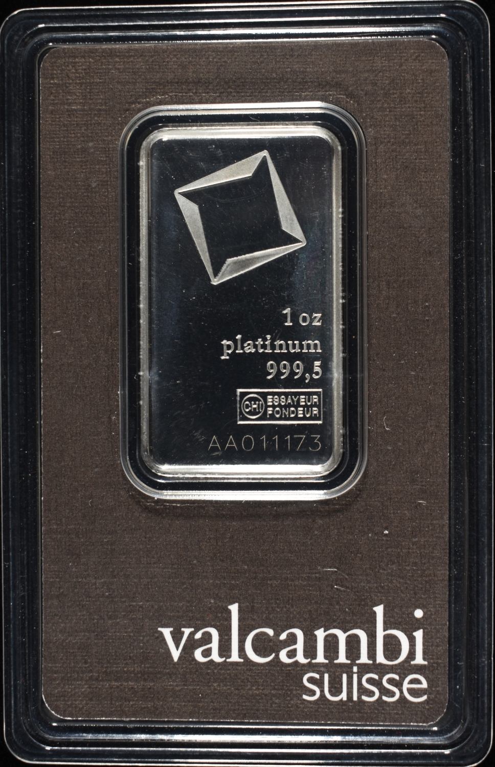 VALCAMBI SUISSE 1 OZ .9995 PLATINUM