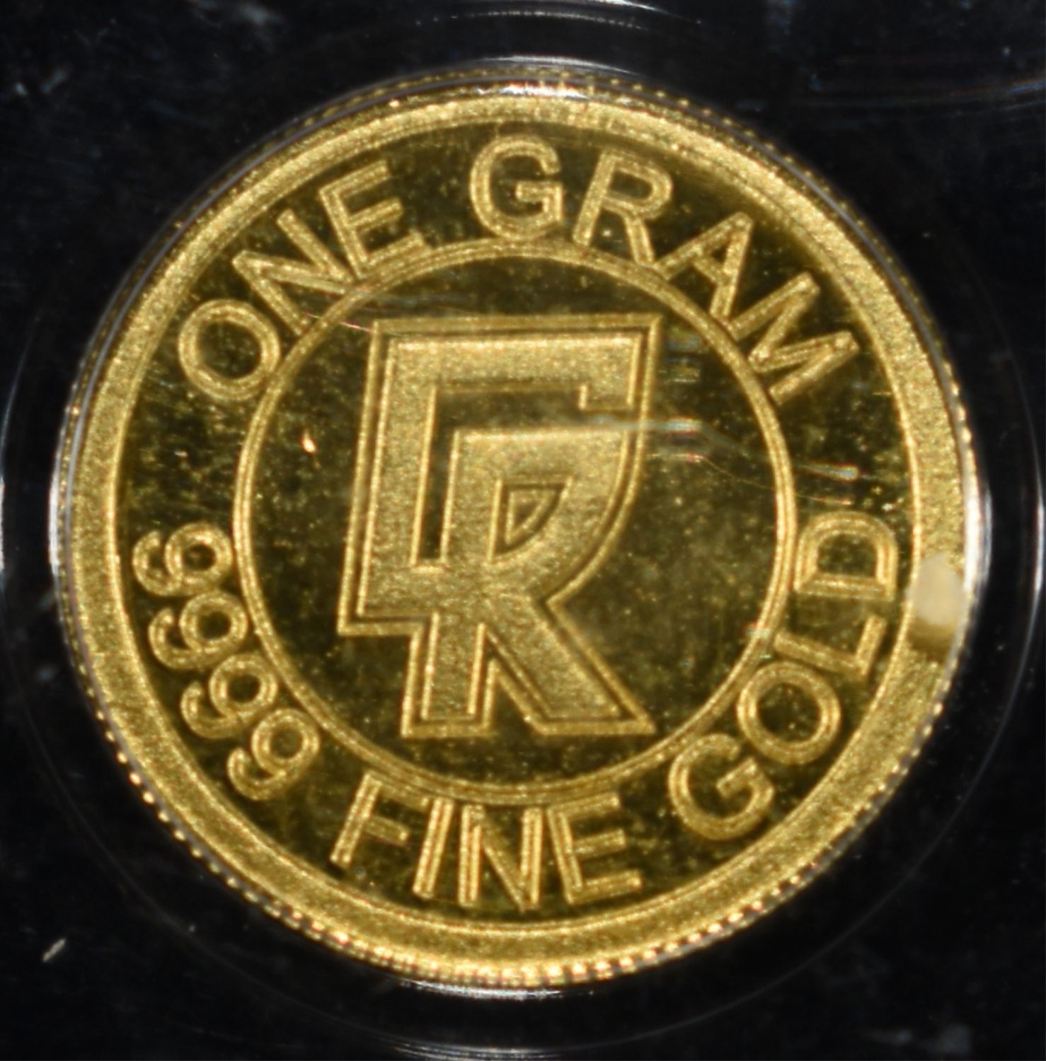 CLEAN RIPZ 1G .9999 GOLD ICG MS70PL ROUND