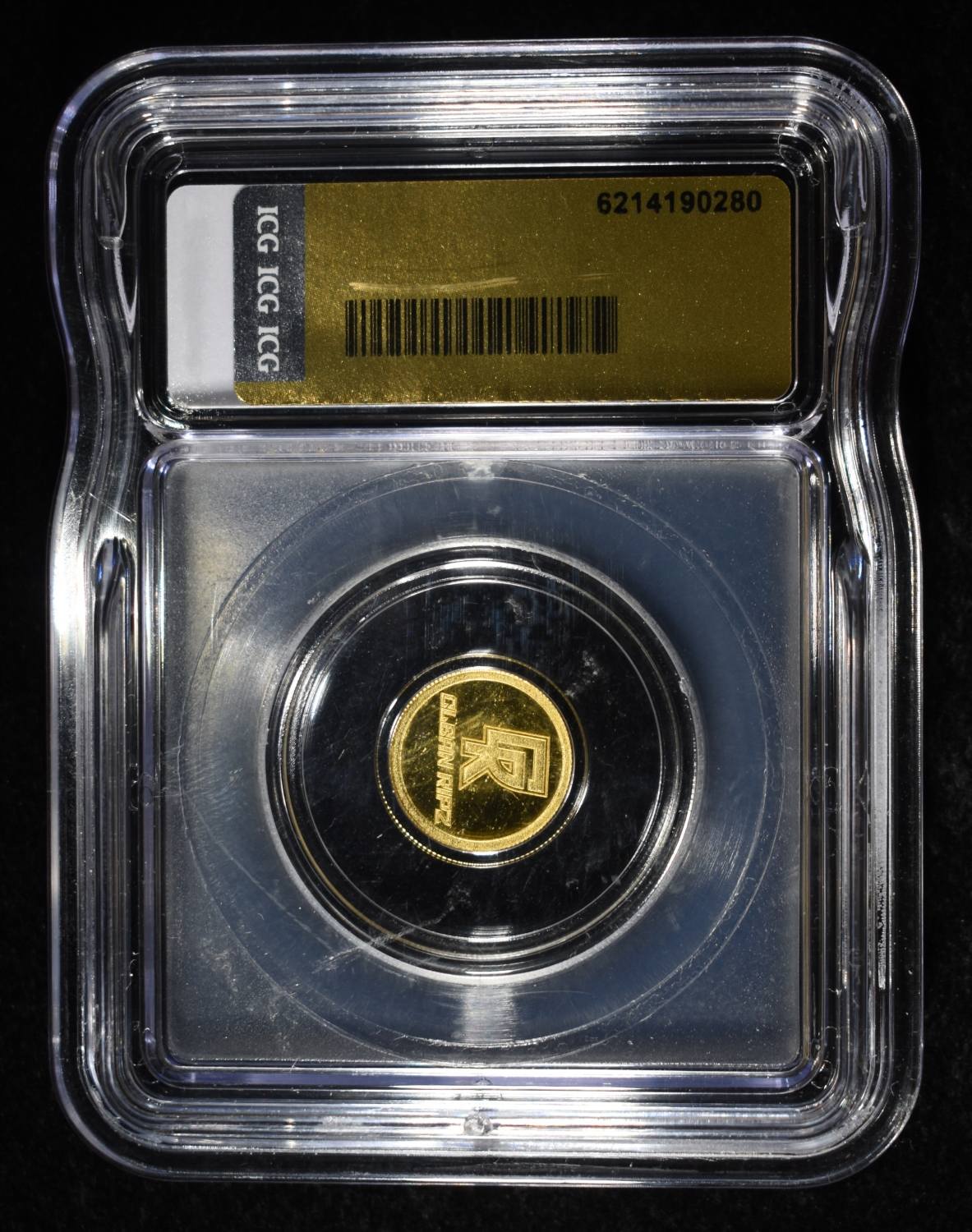 CLEAN RIPZ 1G .9999 GOLD ICG MS70PL ROUND