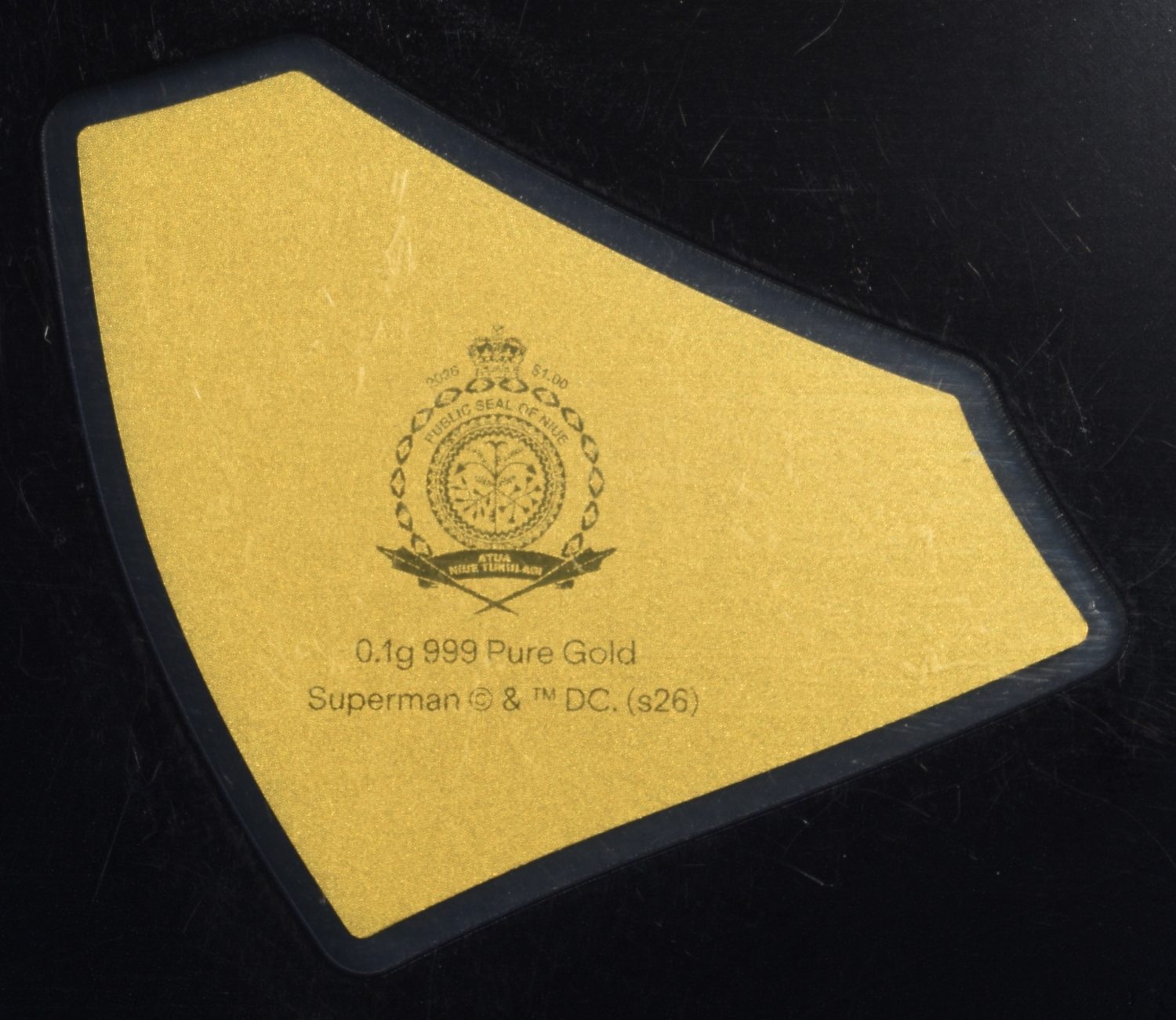 2026 NIUE AGORO SUPERMAN 0.1g GOLD LOW MINTAGE