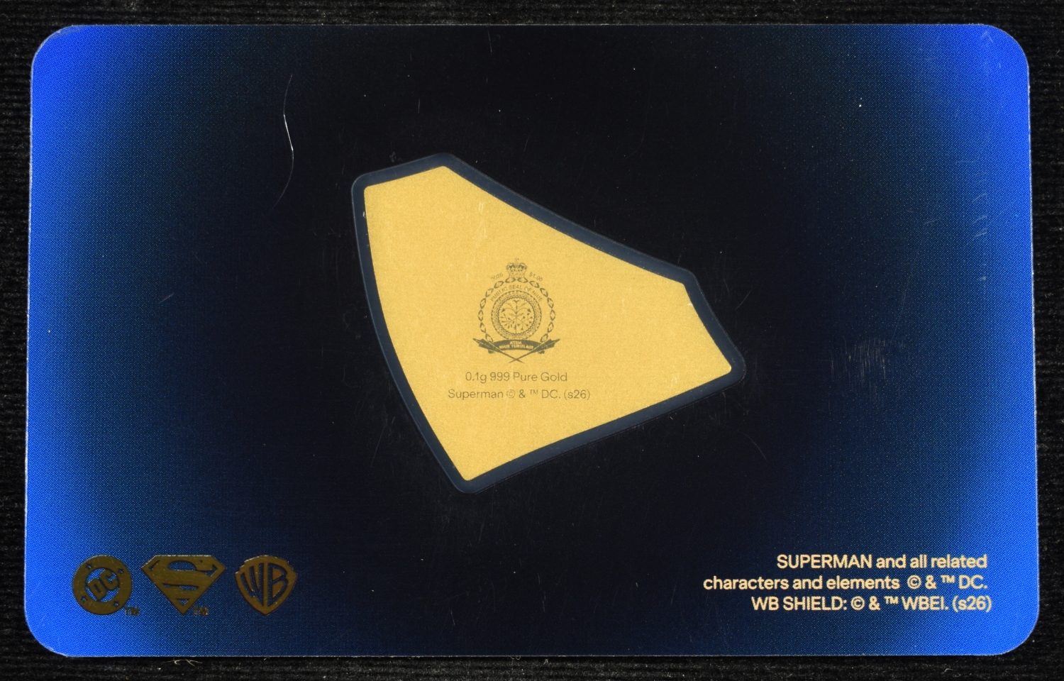 2026 NIUE AGORO SUPERMAN 0.1g GOLD LOW MINTAGE