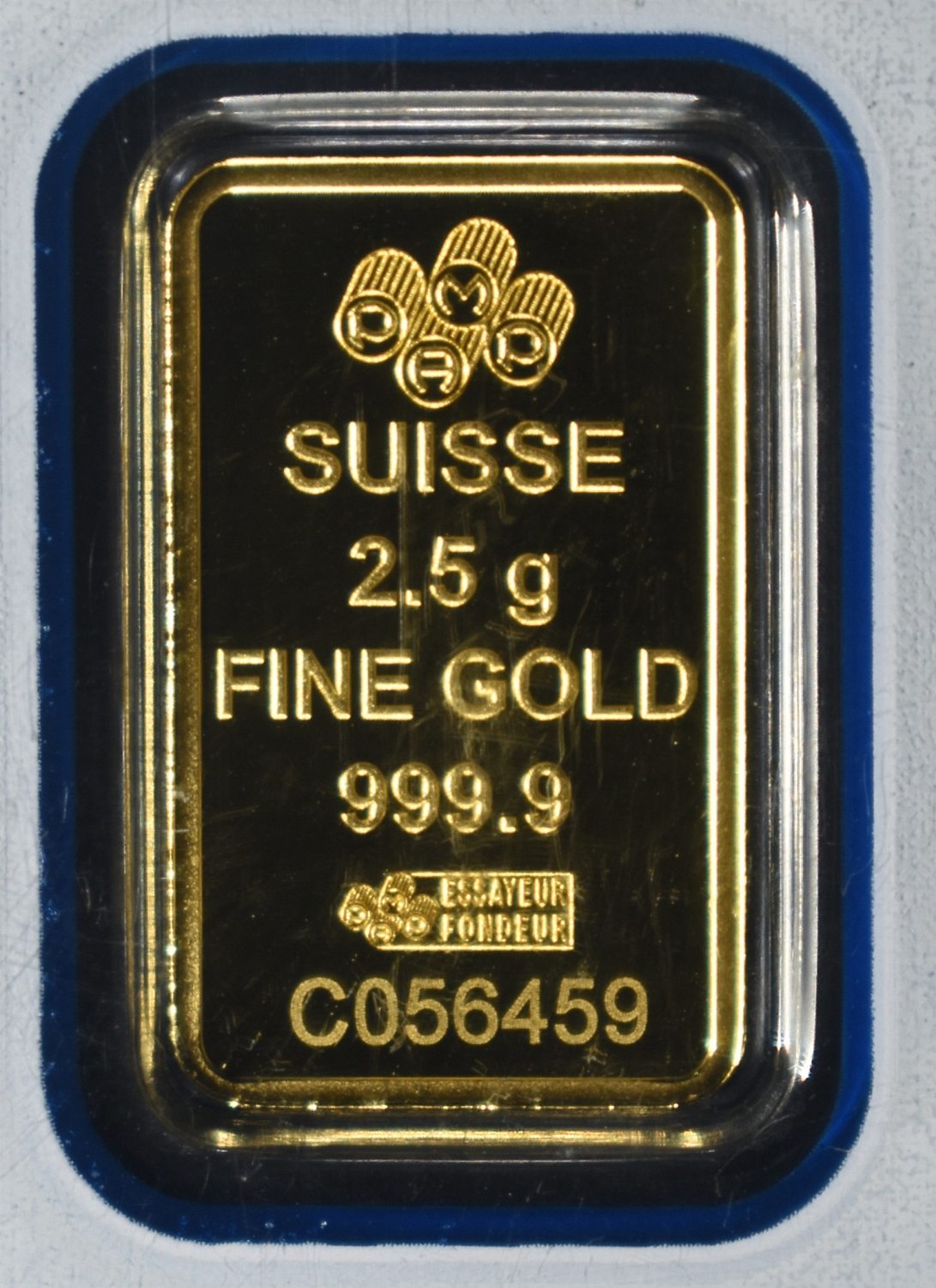 PAMP SUISSE 2.5G .9999 GOLD BAR
