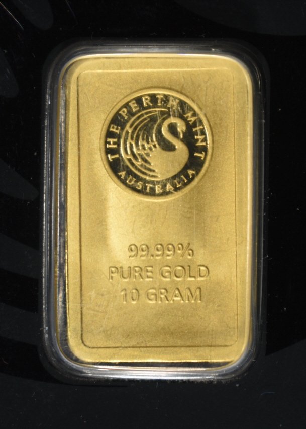 PERTH MINT 10 G .9999 GOLD BAR