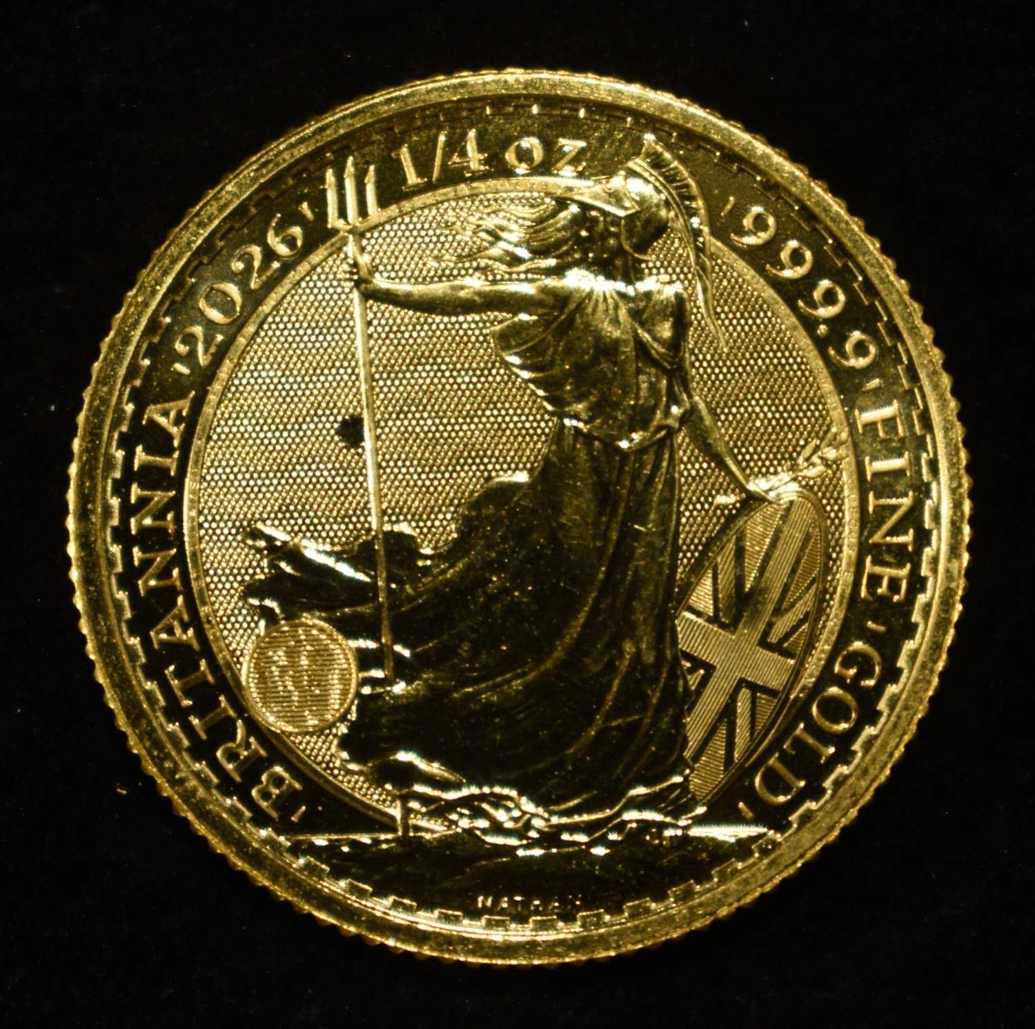 2026 1/4 OZ .9999 GOLD BRITANNIA