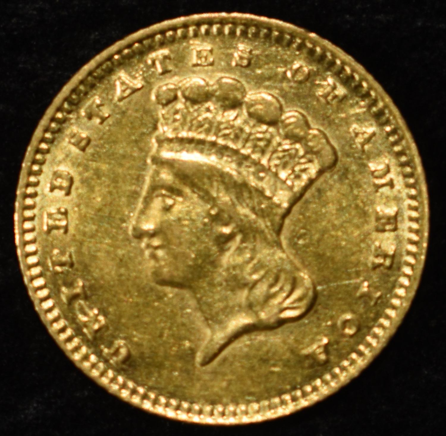 1888 $1 GOLD AU