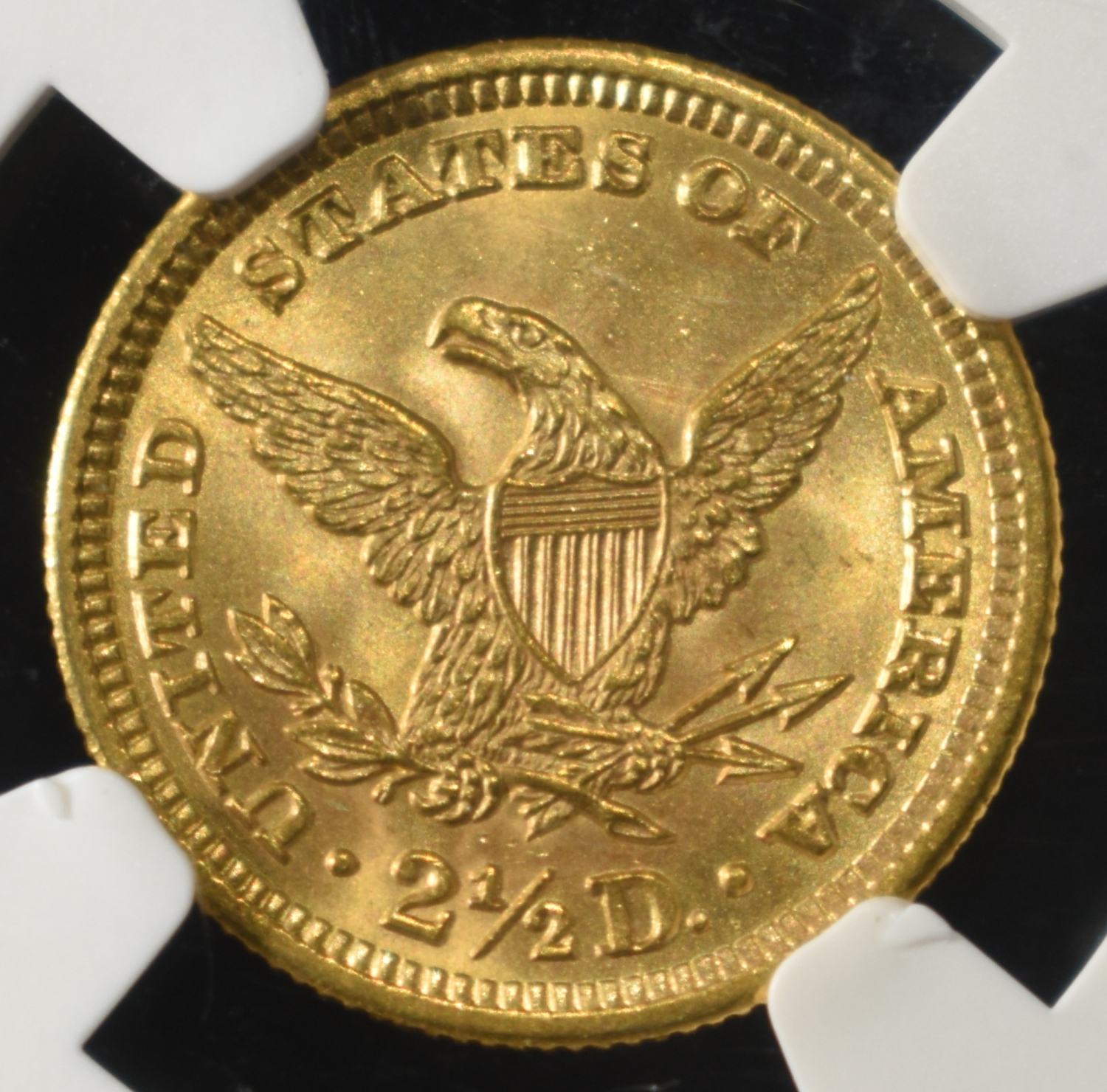 1902 $2.5 GOLD LIBERTY NGC MS-66