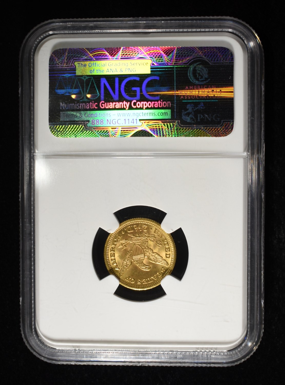1902 $2.5 GOLD LIBERTY NGC MS-66