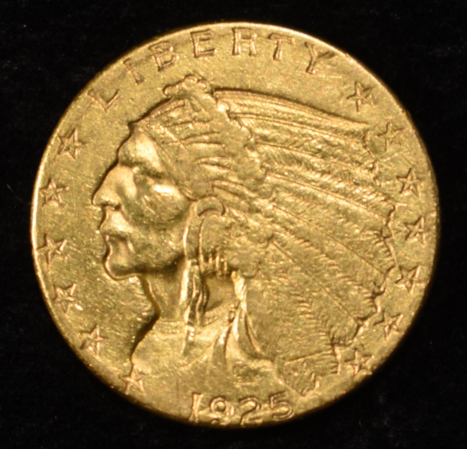 1925-D $2.5 GOLD INDIAN AU