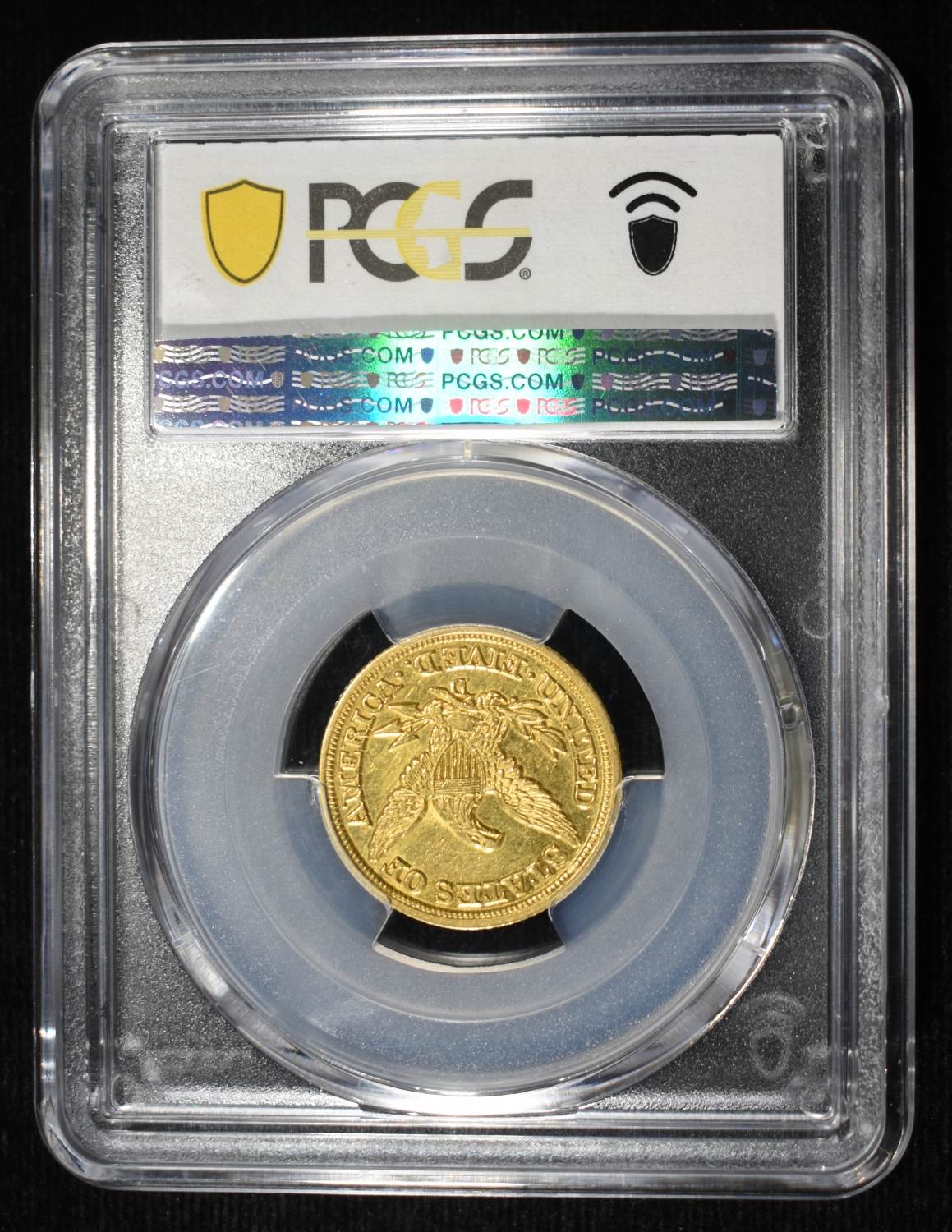 1849-D $5 GOLD LIBERTY PCGS AU-55 RARE
