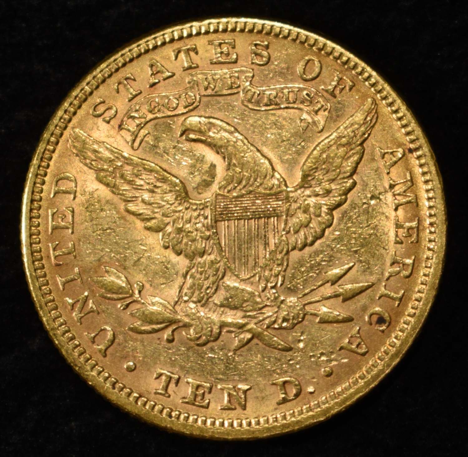 1881 $10 GOLD LIBERTY AU