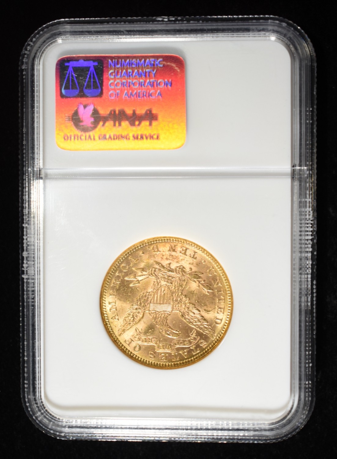1893 $10 GOLD LIBERTY NGC MS-61
