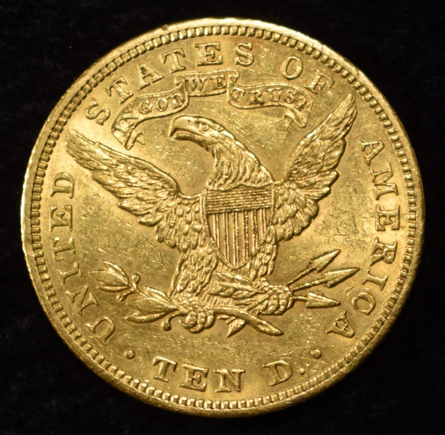 1904 $10 GOLD LIBERTY AU/BU