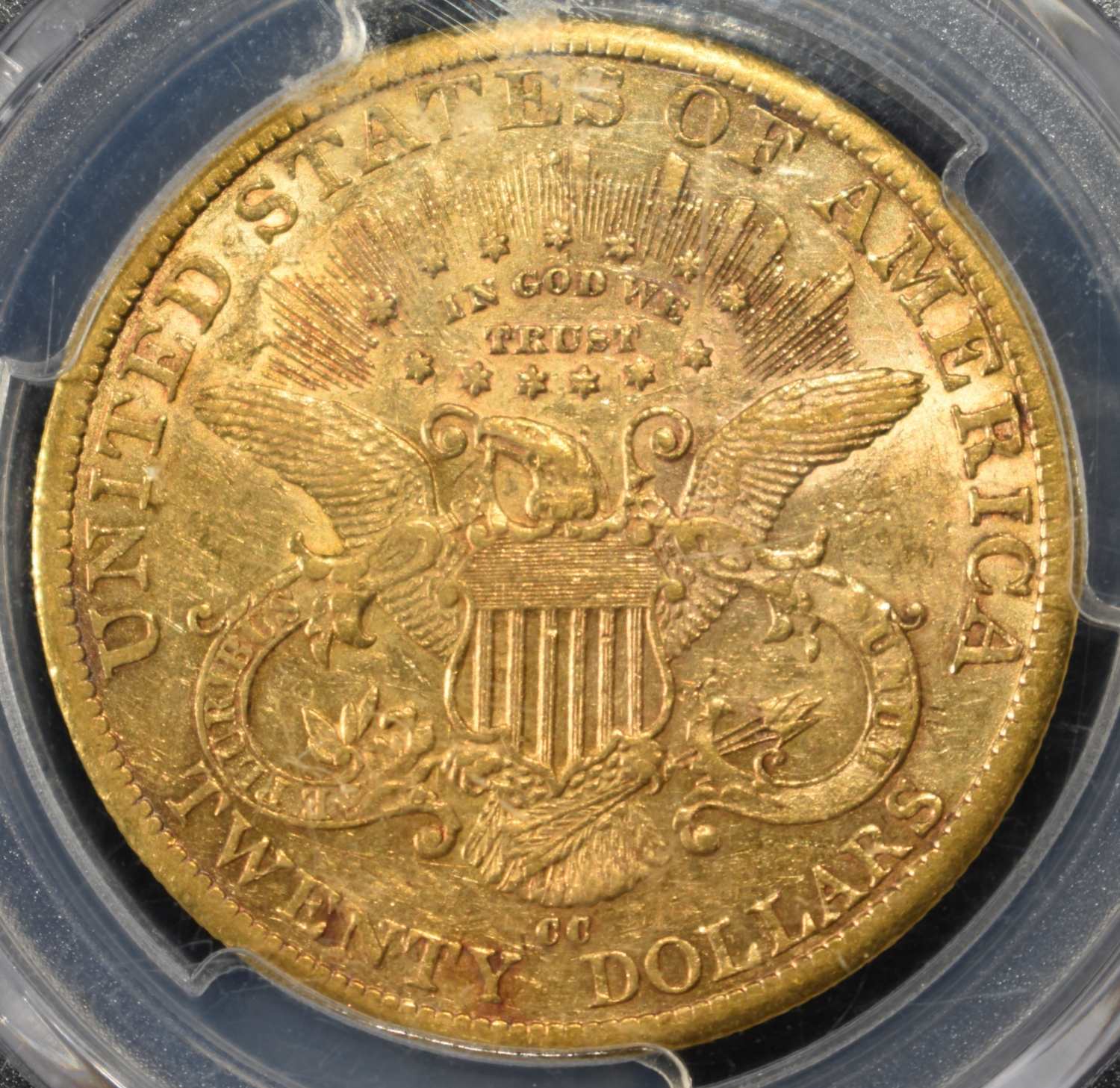 1883-CC $20 GOLD LIBERTY PCGS XF-45