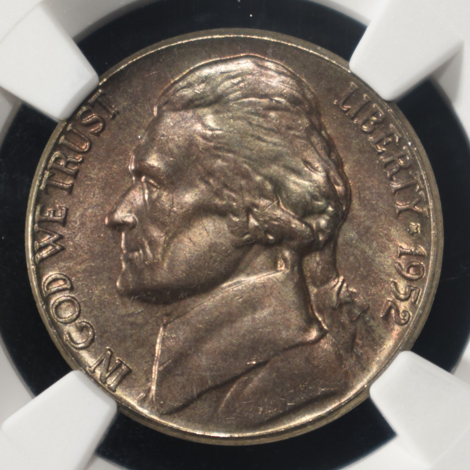 1952 JEFFERSON NICKEL NGC MS 66