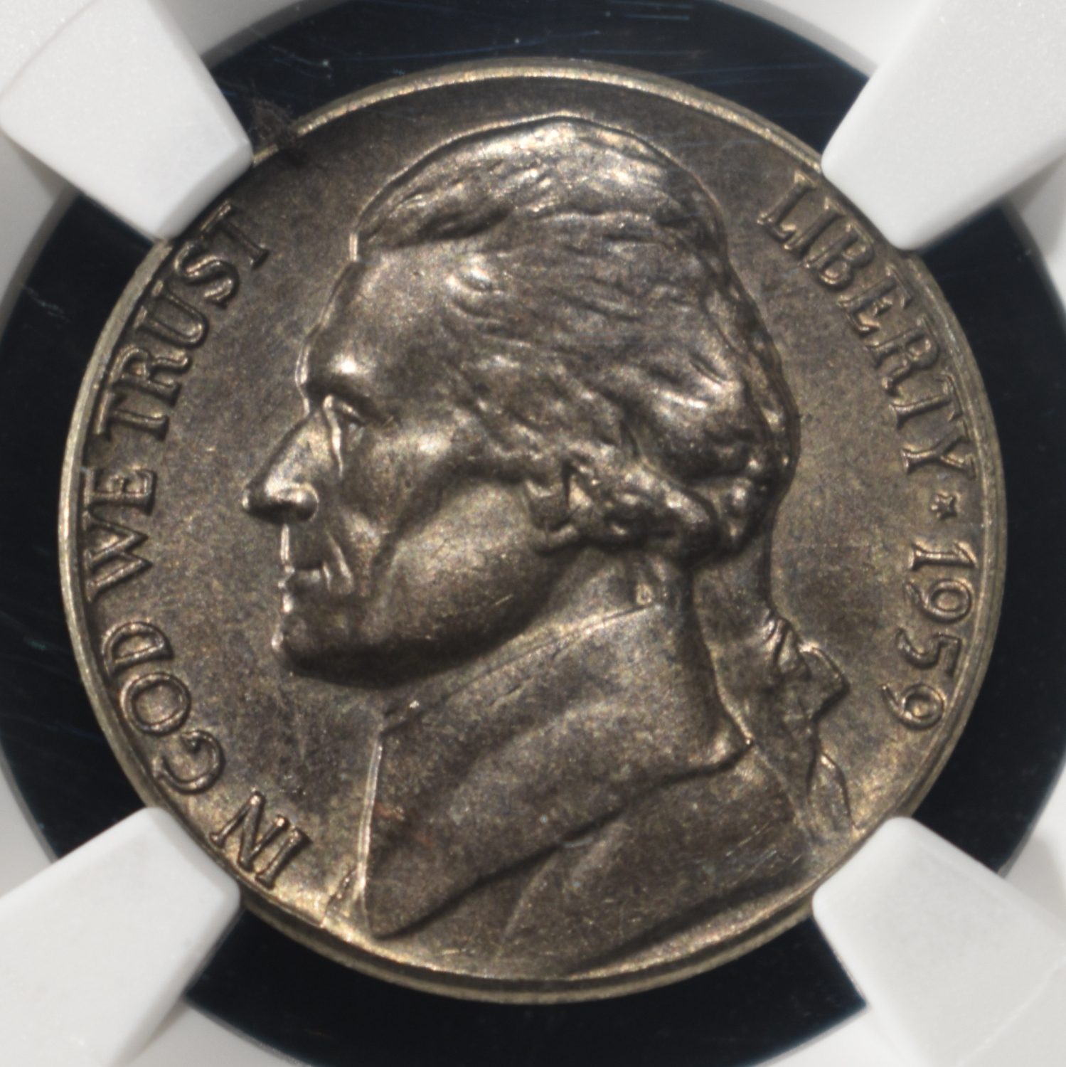 1959 JEFFERSON NICKEL NGC MS66