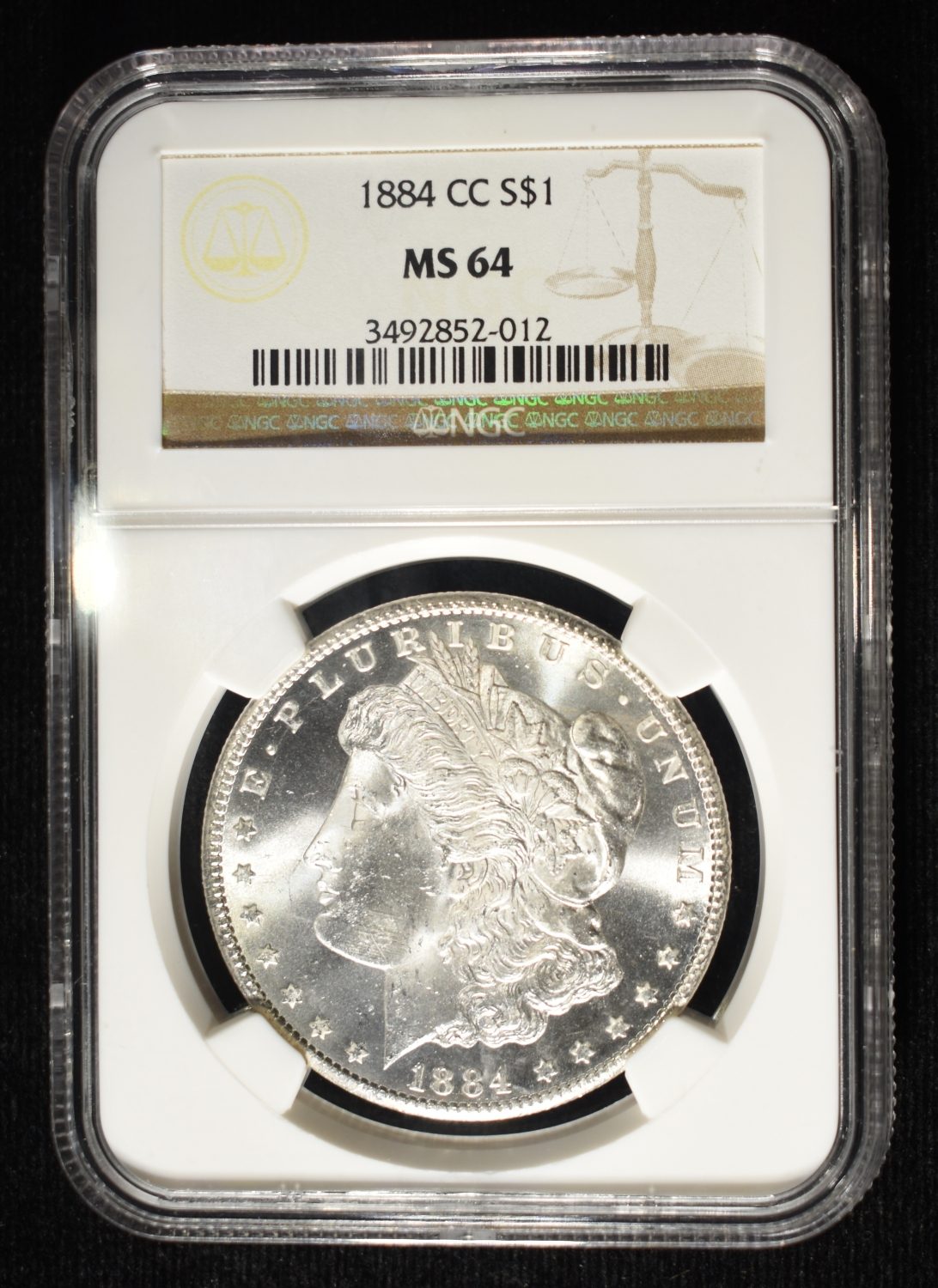 1884-CC MORGAN DOLLAR NGC MS-64