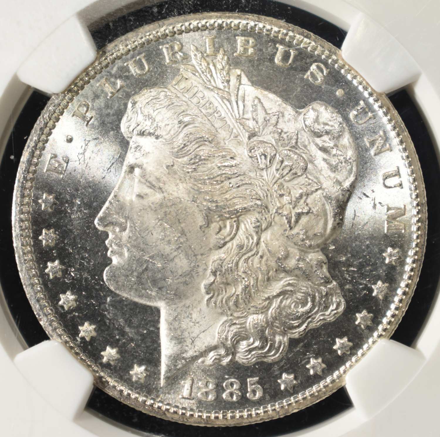1885-CC MORGAN DOLLAR NGC MS-63 PL