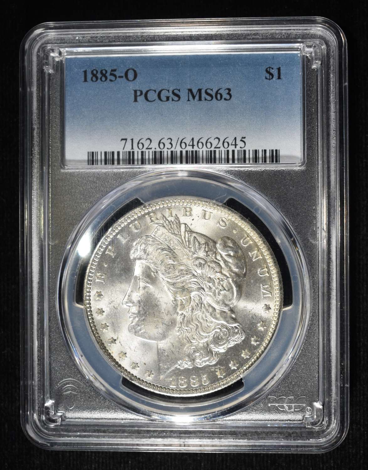 1885-O MORGAN DOLLAR PCGS MS63
