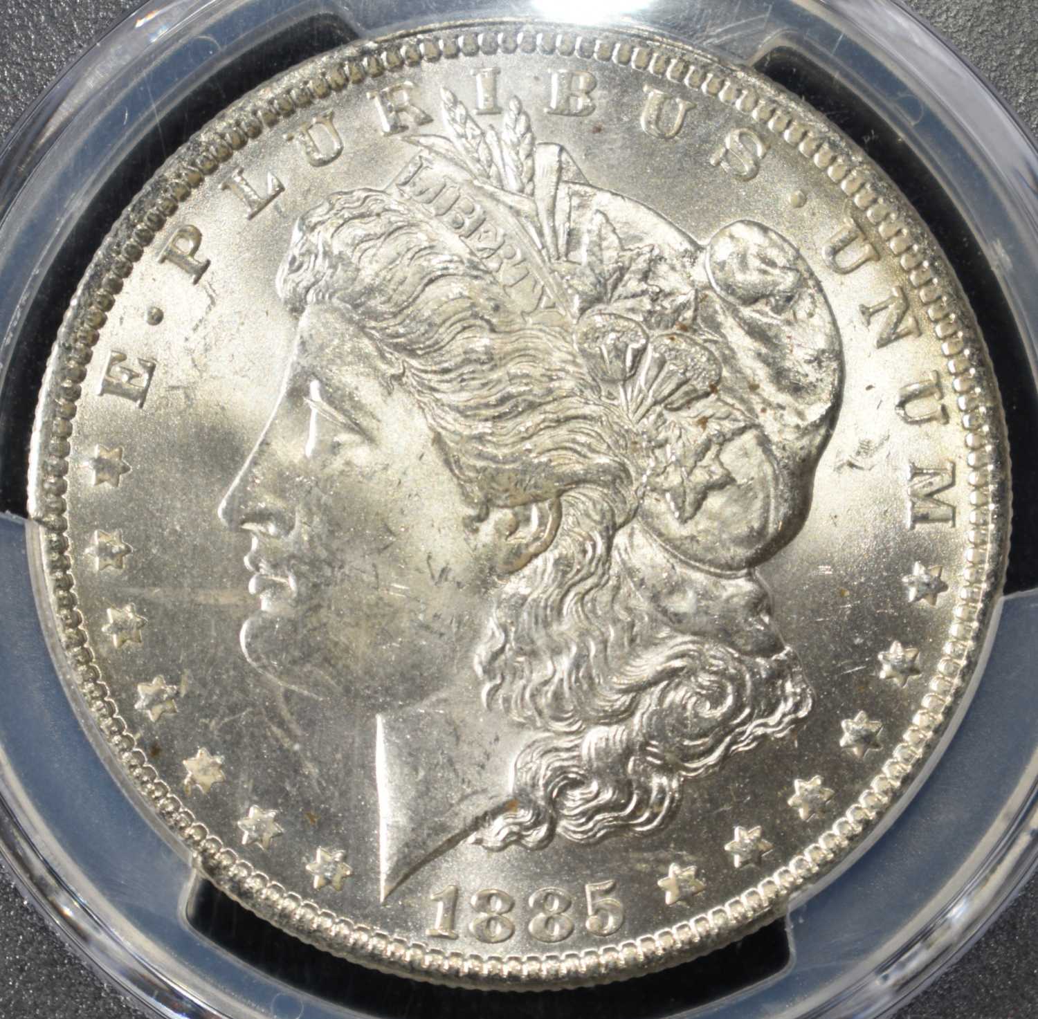 1885-O MORGAN DOLLAR PCGS MS63