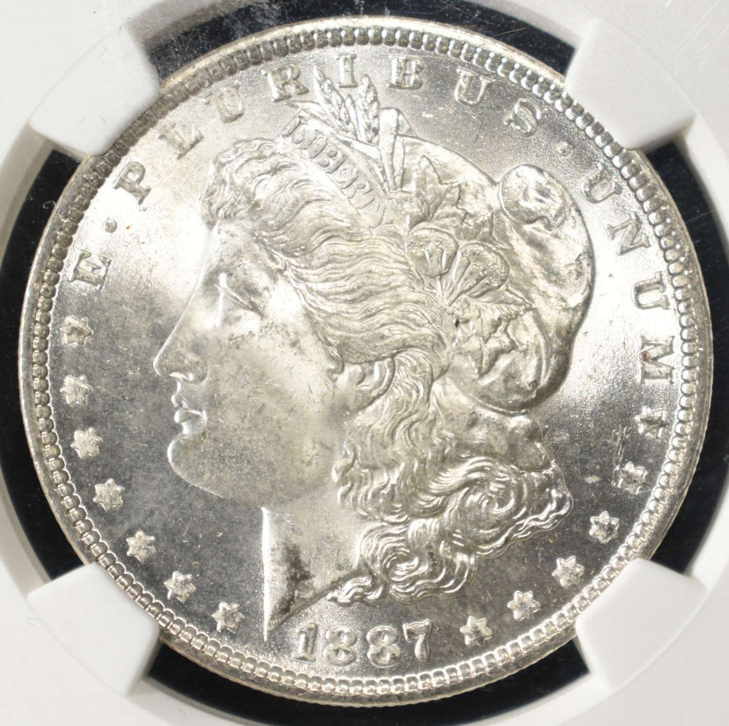 1887 MORGAN DOLLAR NGC MS64