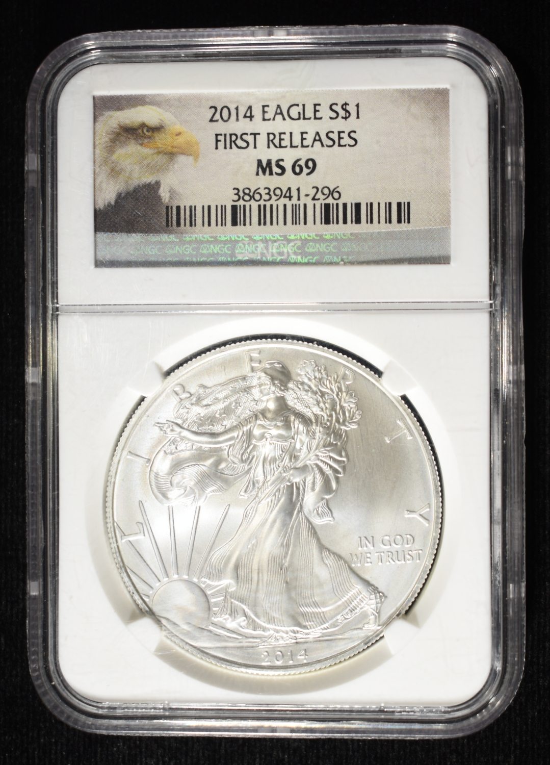 2014 AMERICAN SILVER EAGLE NGC MS69 FR
