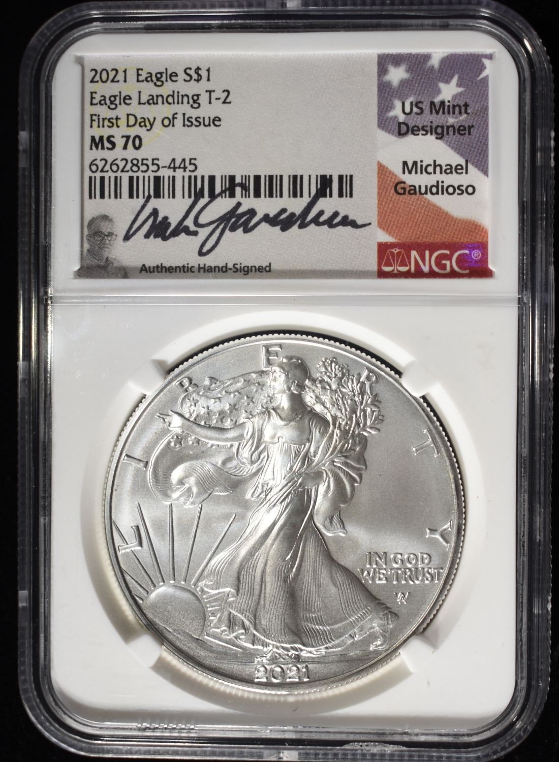 2021 AMERICAN SILVER EAGLE NGC MS70