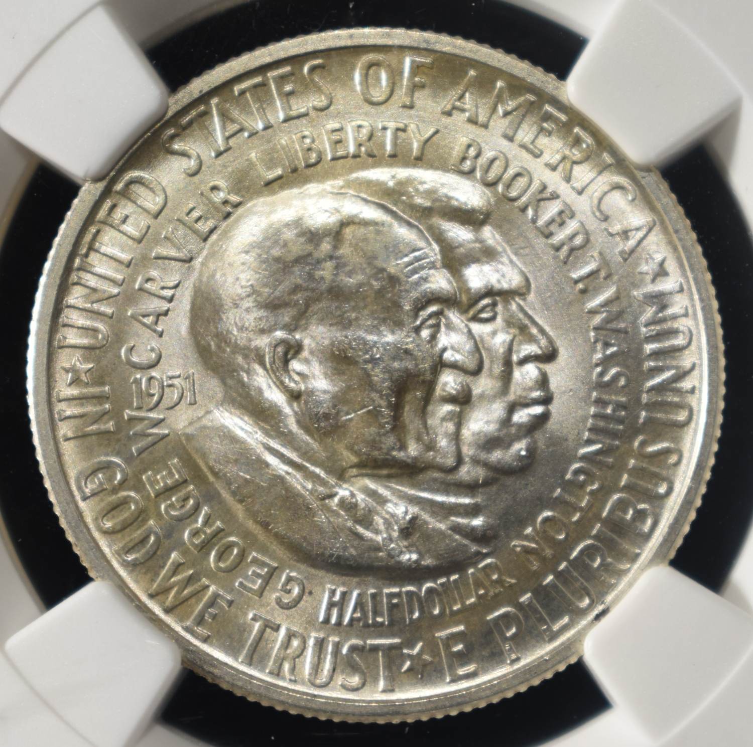 1951-D 50C COMMEM WASHINGTON-CARVER NCG MS64