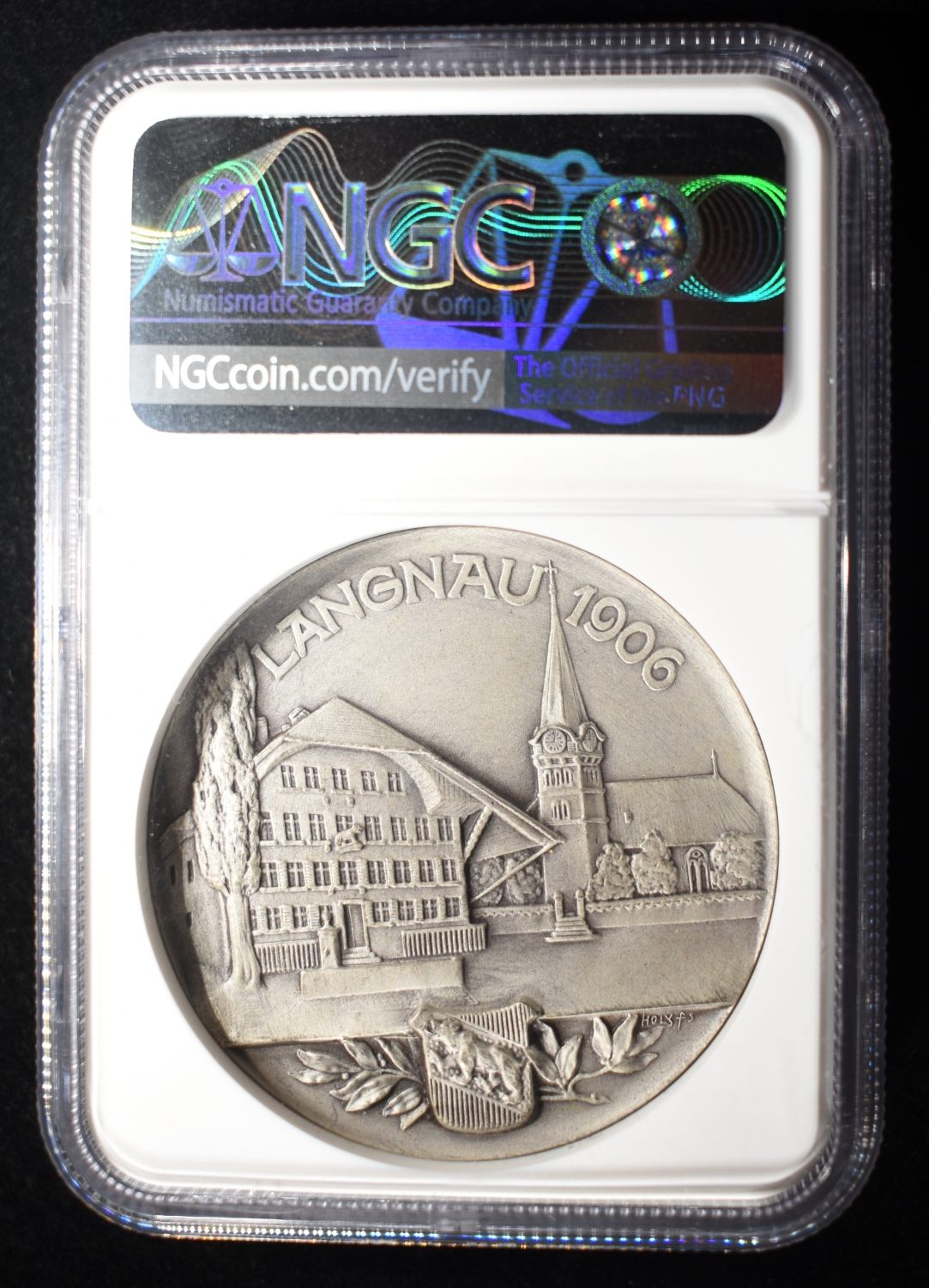 1906 SWISS SHOOTING FEST BERN NGC MS66 MATTE
