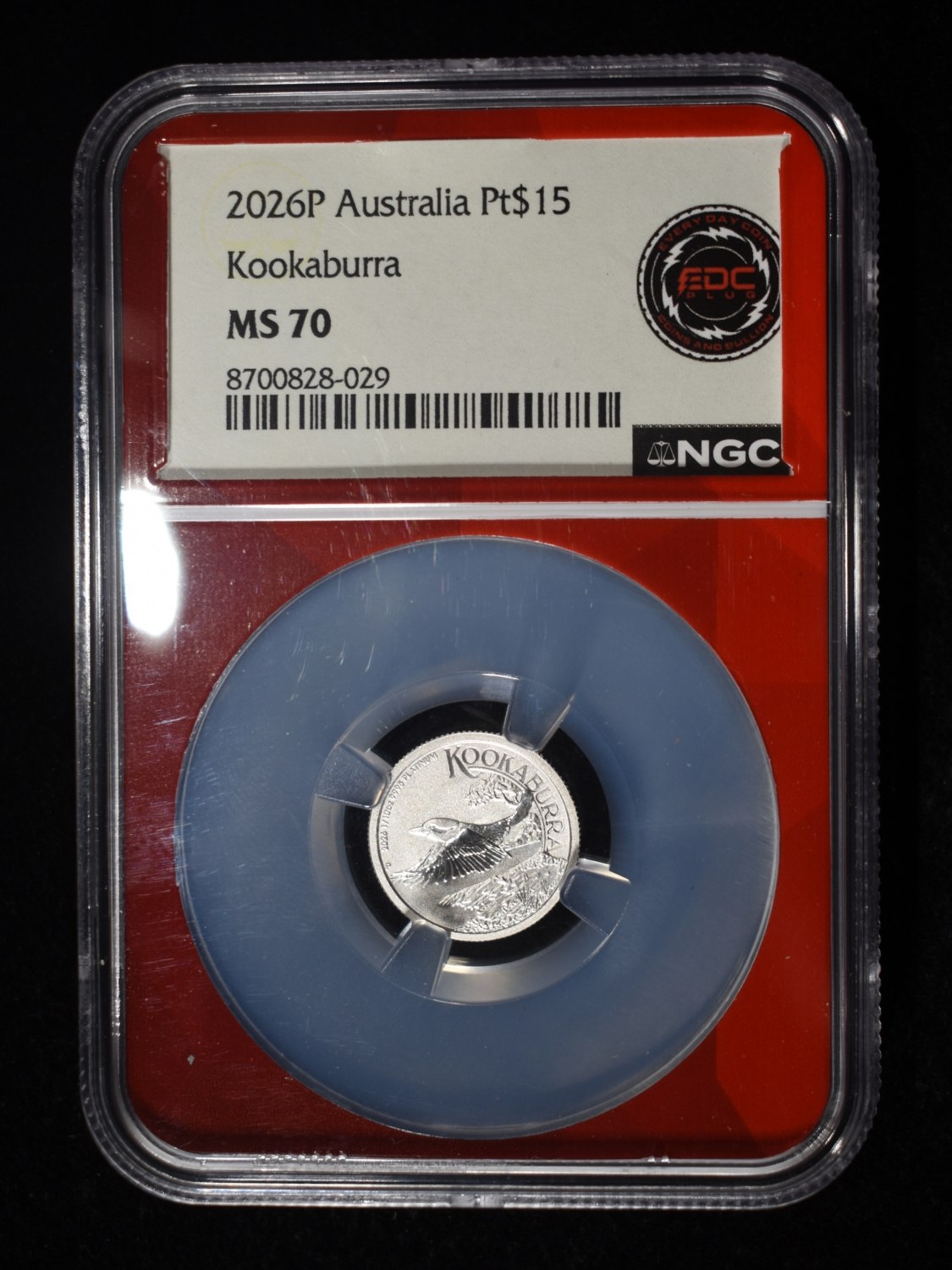2026P 1/10 OZ PLATINUM KOOKABURRA NGC MS-70