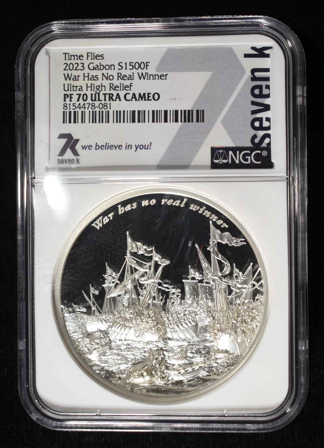 2023 GABON TIME FLIES NGC PF-70 ULTRA CAMEO