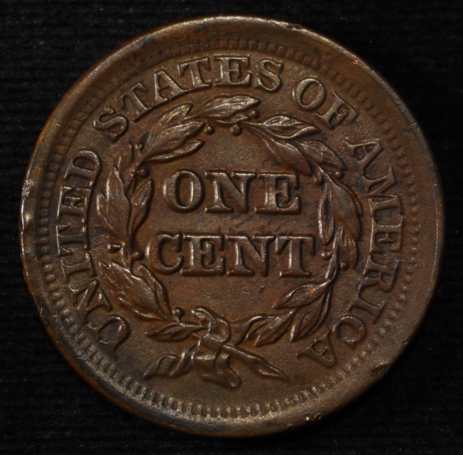 1852 LARGE CENT AU/BU