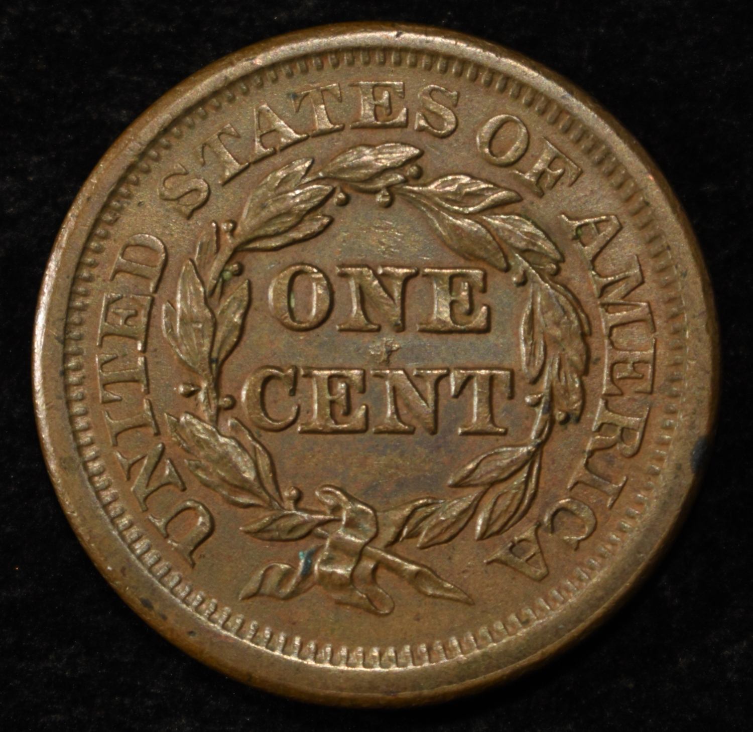 1853 LARGE CENT AU