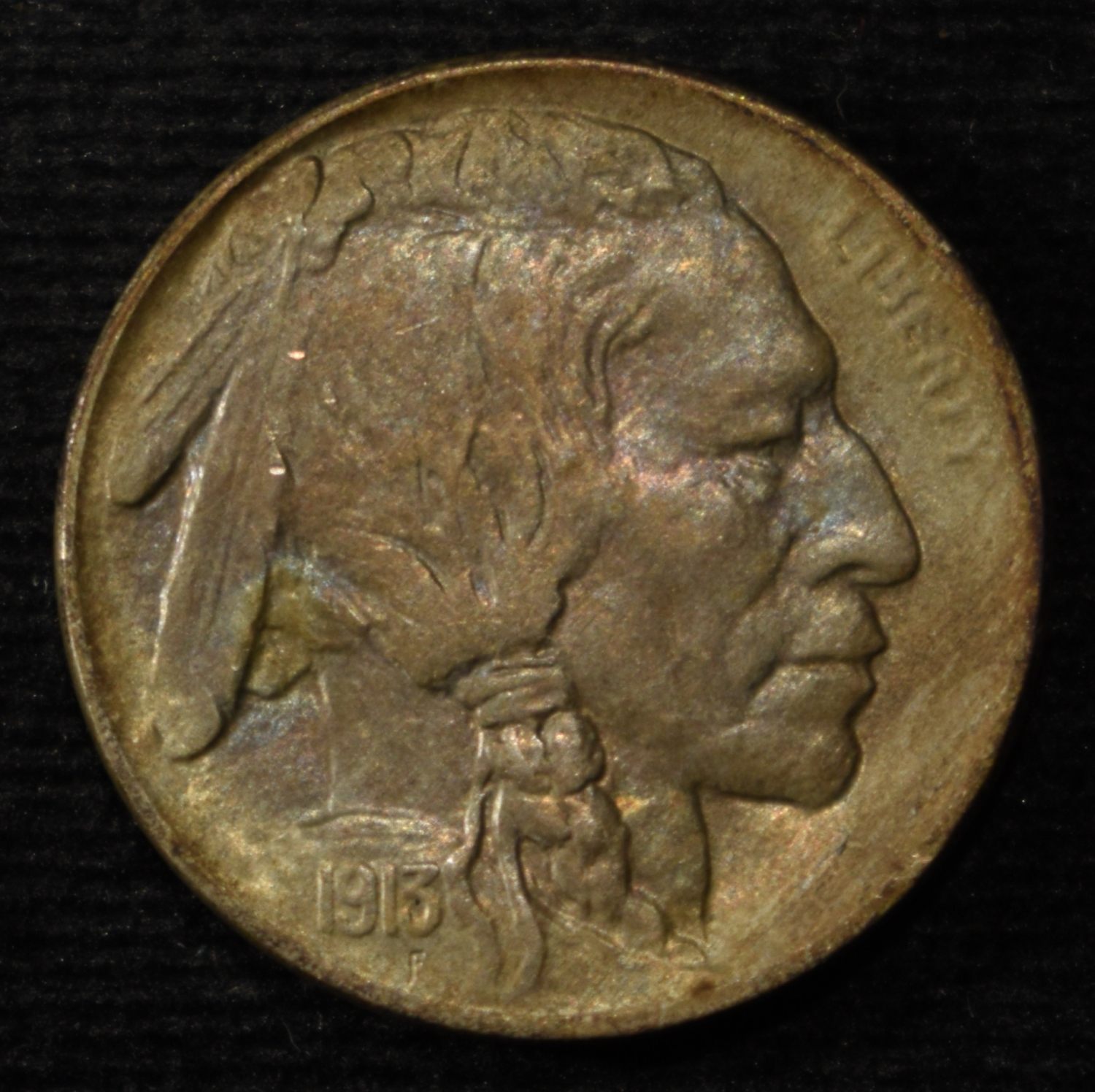 1913-D T-1 BUFFALO NICKEL CH AU