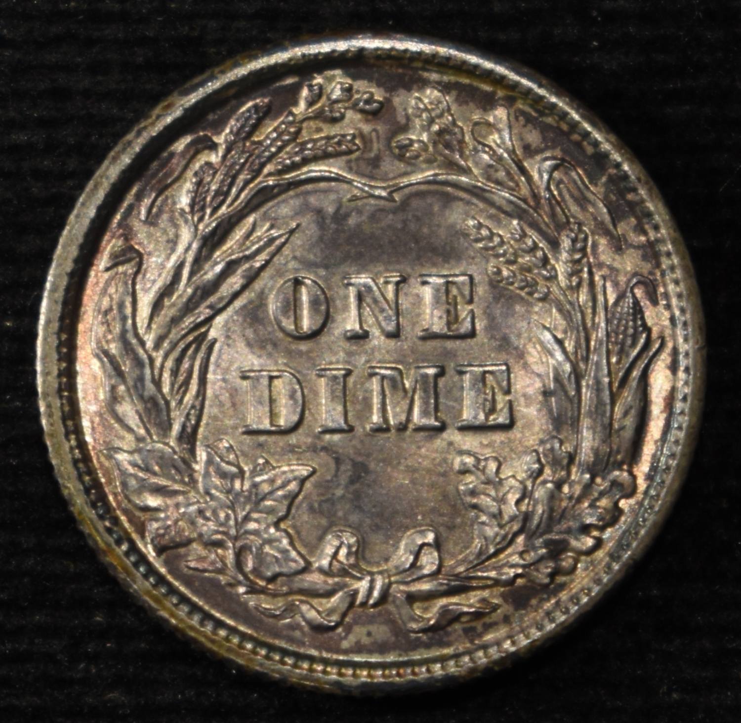 1905 BARBER DIME CH BU