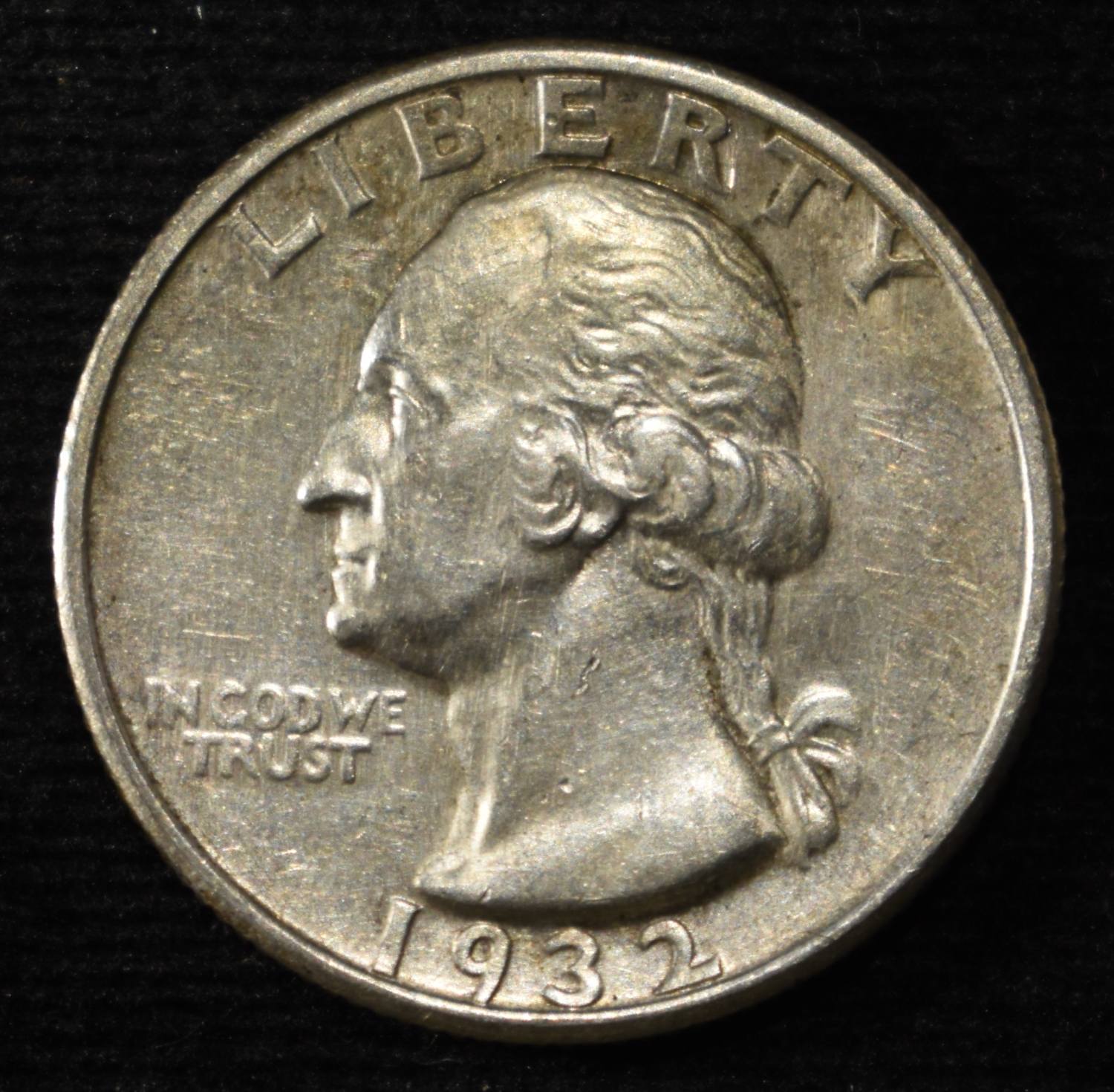 1932-S WASHINGTON QUARTER AU