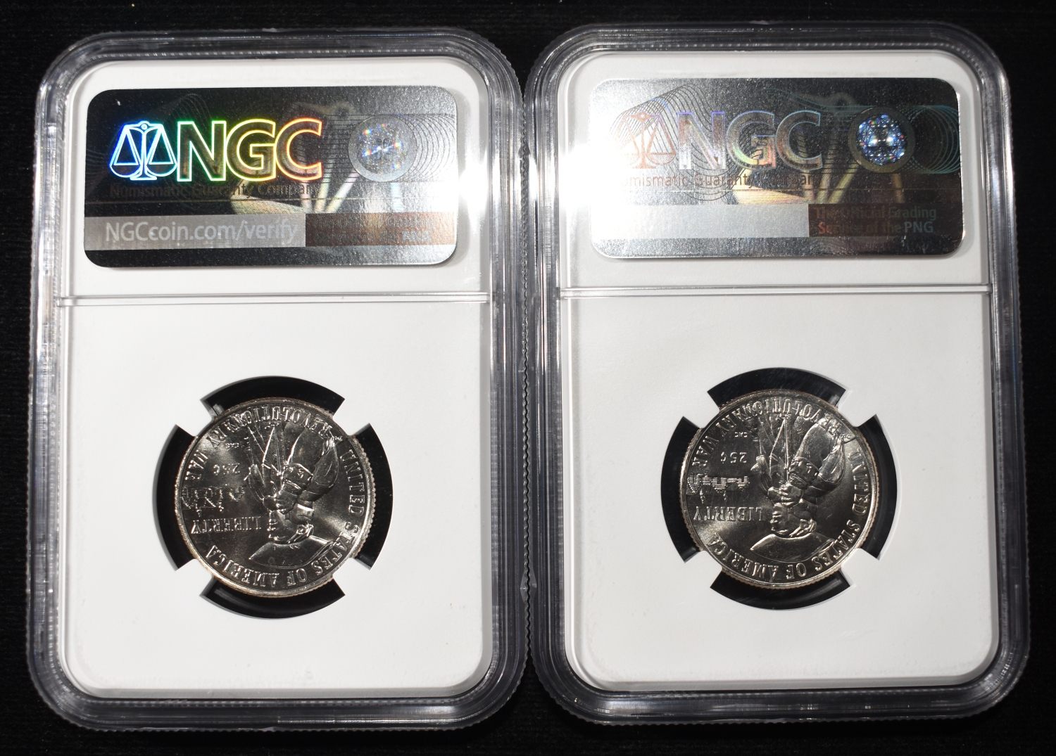 1776-2026-P&D 25C REVOLUTIONARY WAR NGC MS67