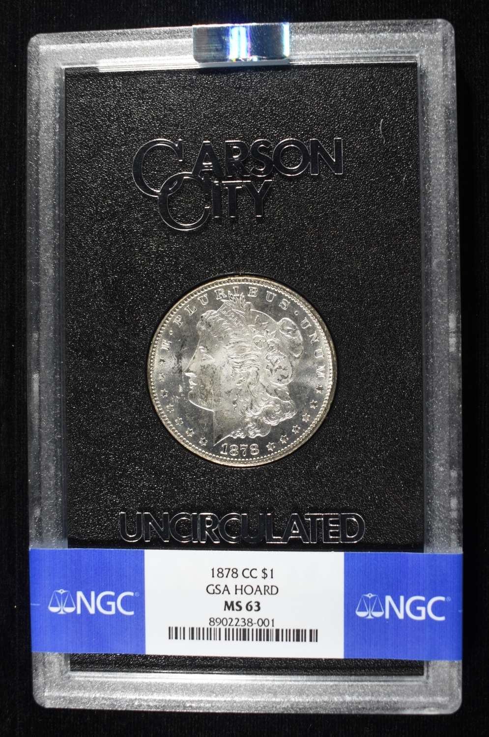 1878-CC GSA HOARD MORGAN DOLLAR NGC MS-63