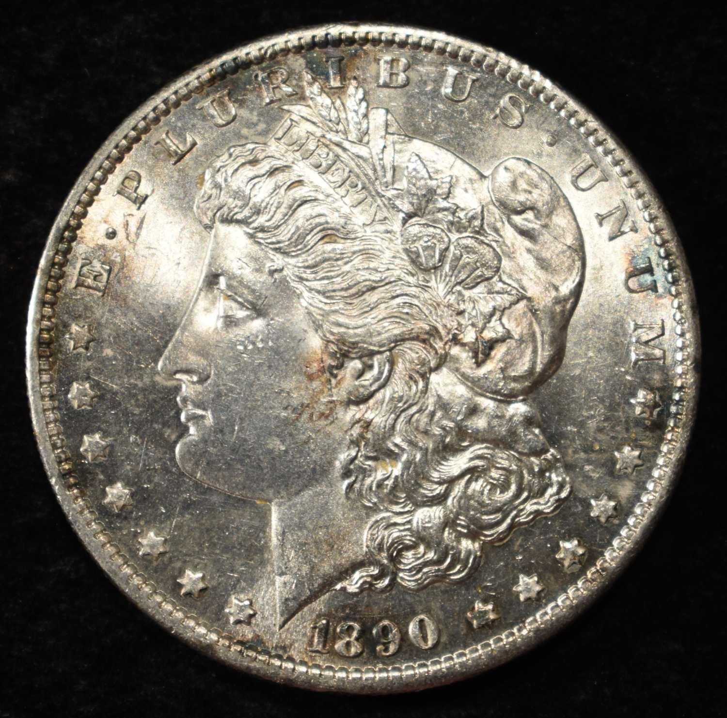 1890-S MORGAN DOLLAR PL BU