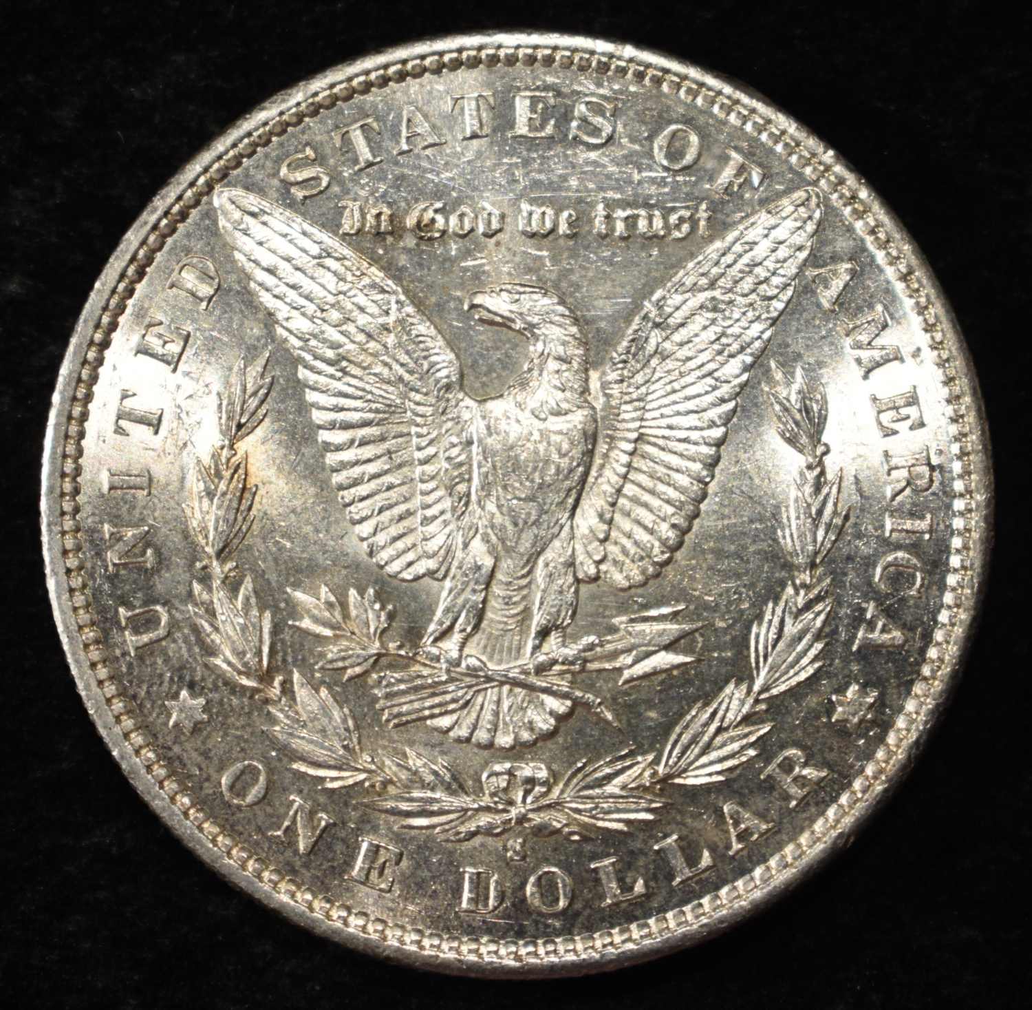 1890-S MORGAN DOLLAR PL BU